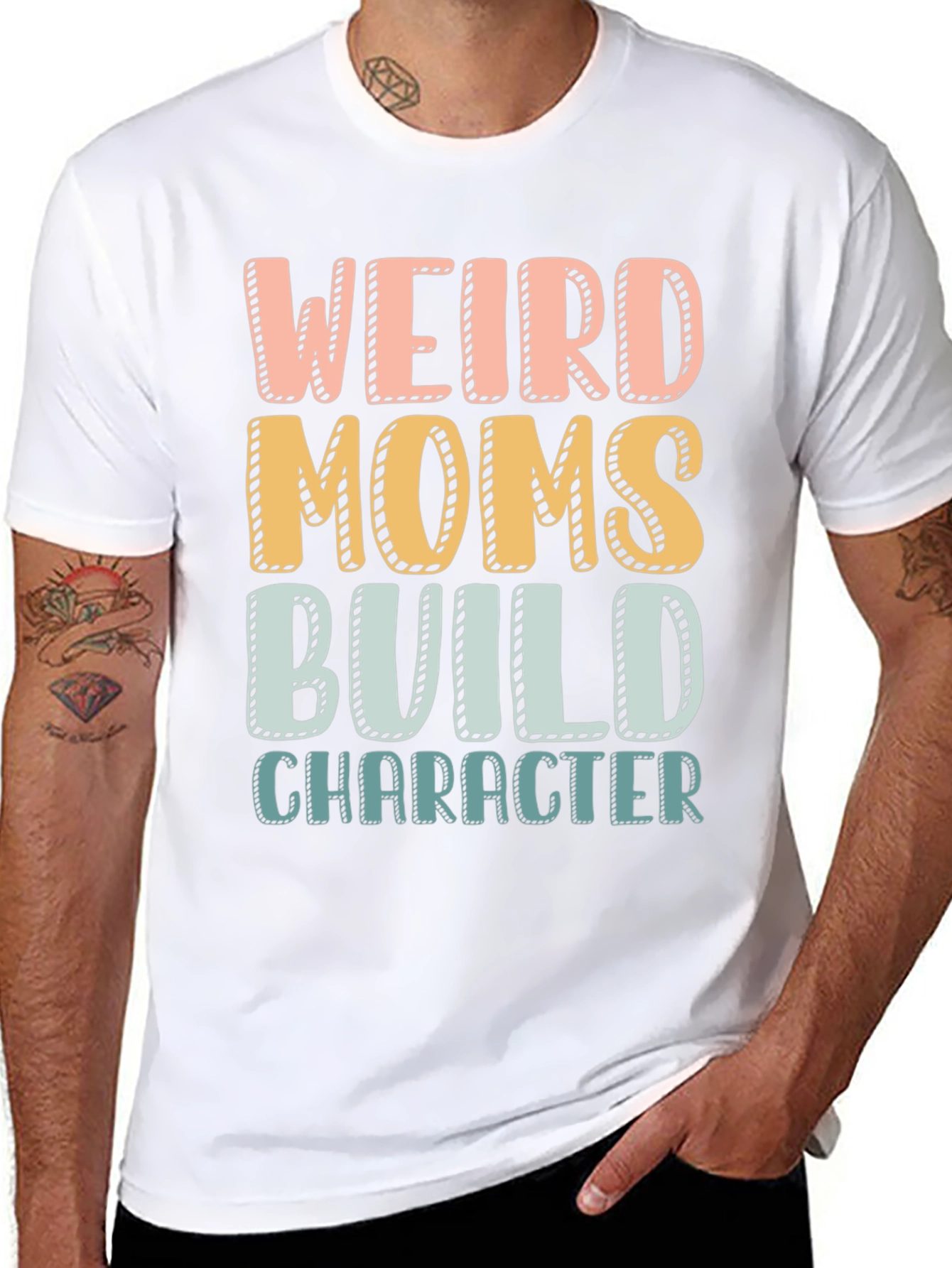 Weird Moms Build Character T-Shirt