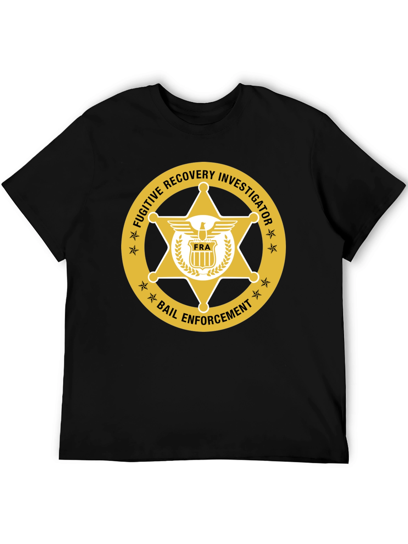 Fugitive Recovery Investigator Black T-Shirt