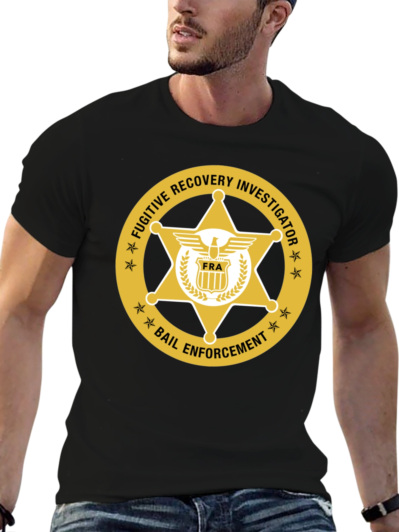 Fugitive Recovery Investigator Black T-Shirt