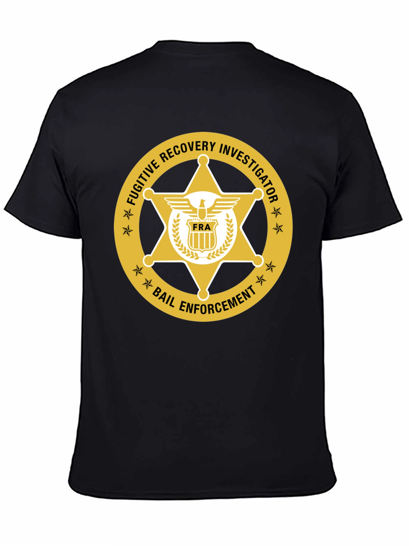Fugitive Recovery Investigator Black T-Shirt