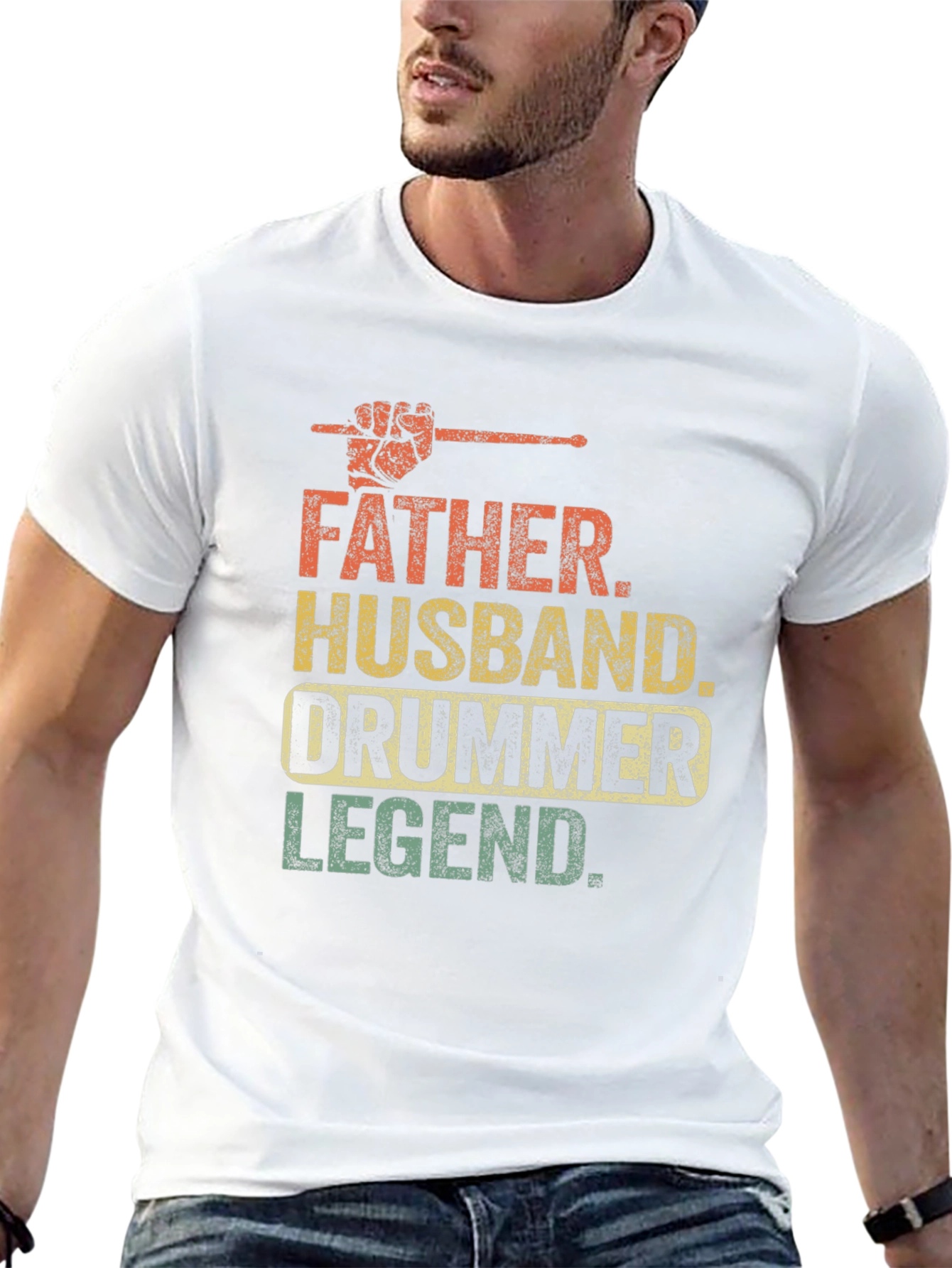 Father Husband Drummer Legend T-Shirt