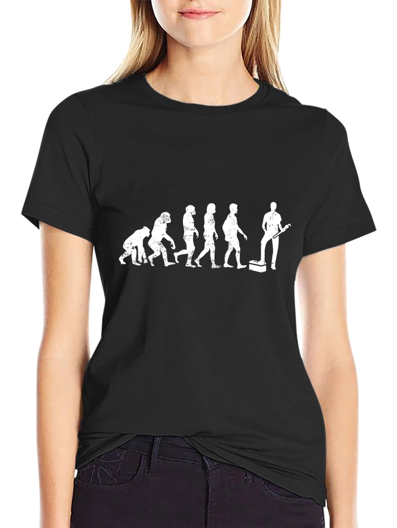 Evolution of Guitarist Black T-Shirt
