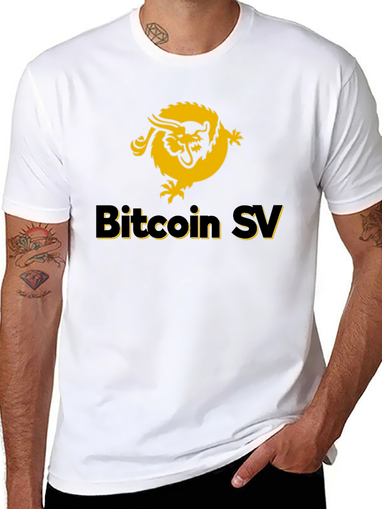 Bitcoin SV Dragon Graphic Tee - Black