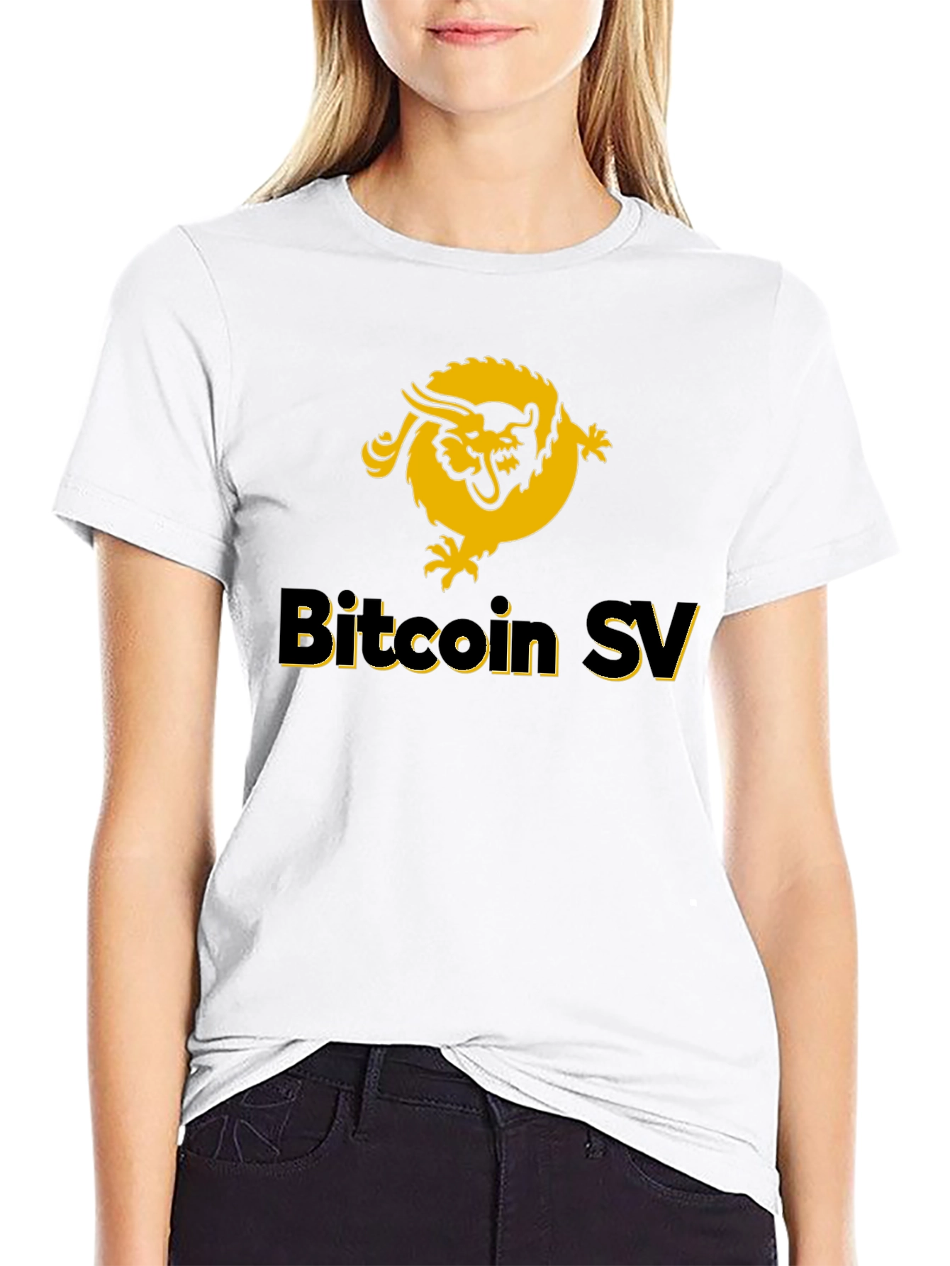 Bitcoin SV Dragon Graphic Tee - Black