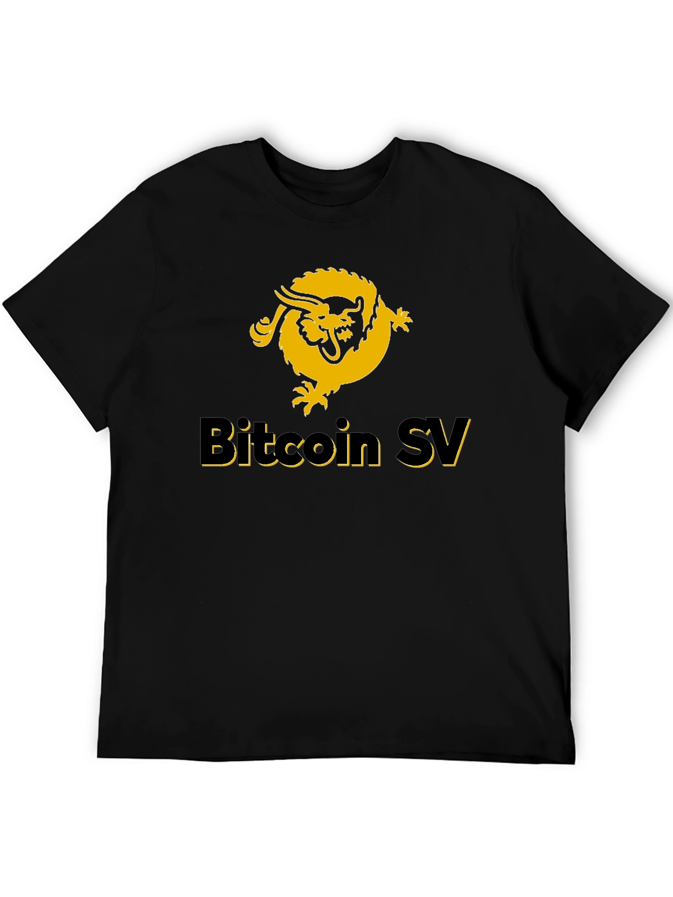 Bitcoin SV Dragon Graphic Tee - Black