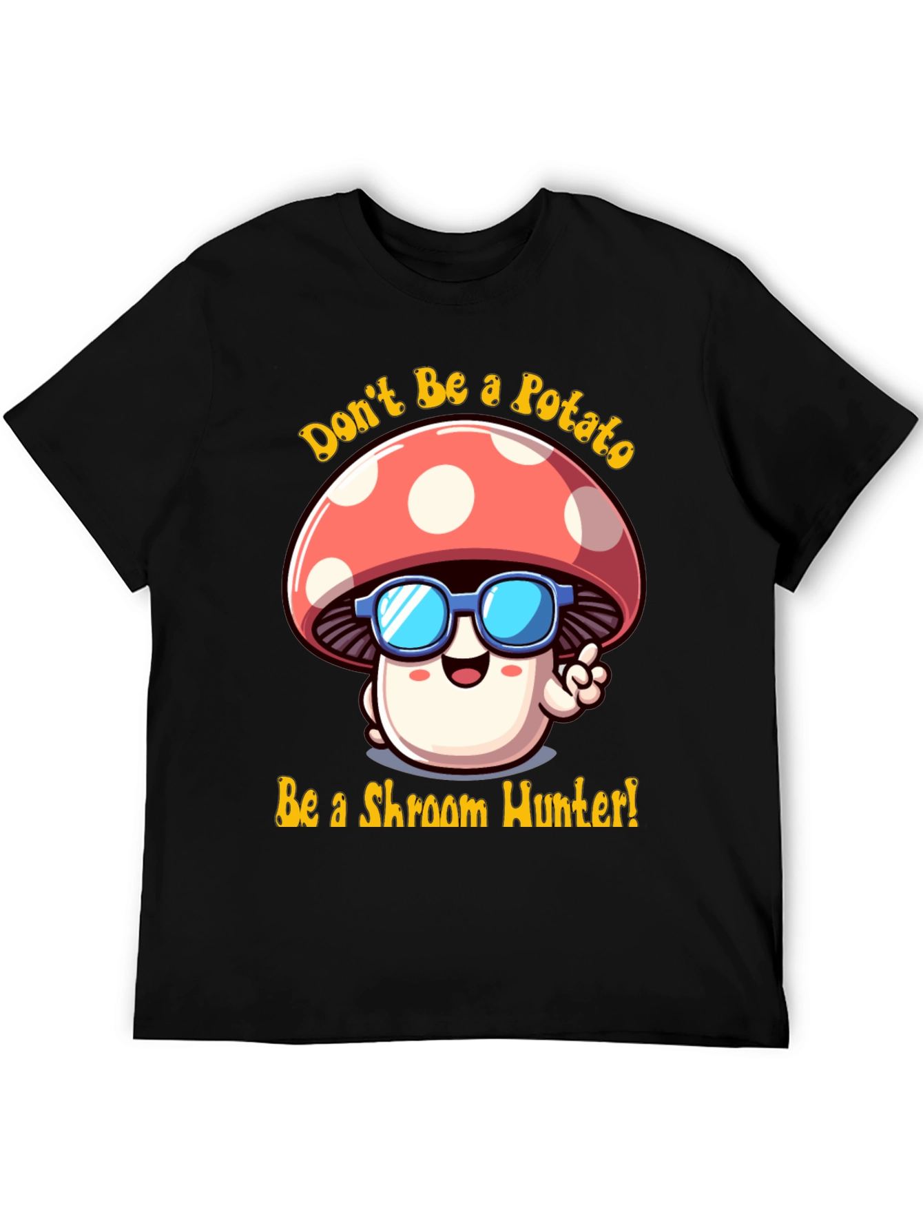 Funny Mushroom Hunter Graphic Tee