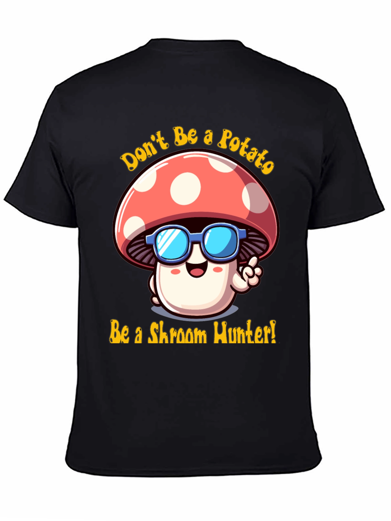 Funny Mushroom Hunter Graphic Tee
