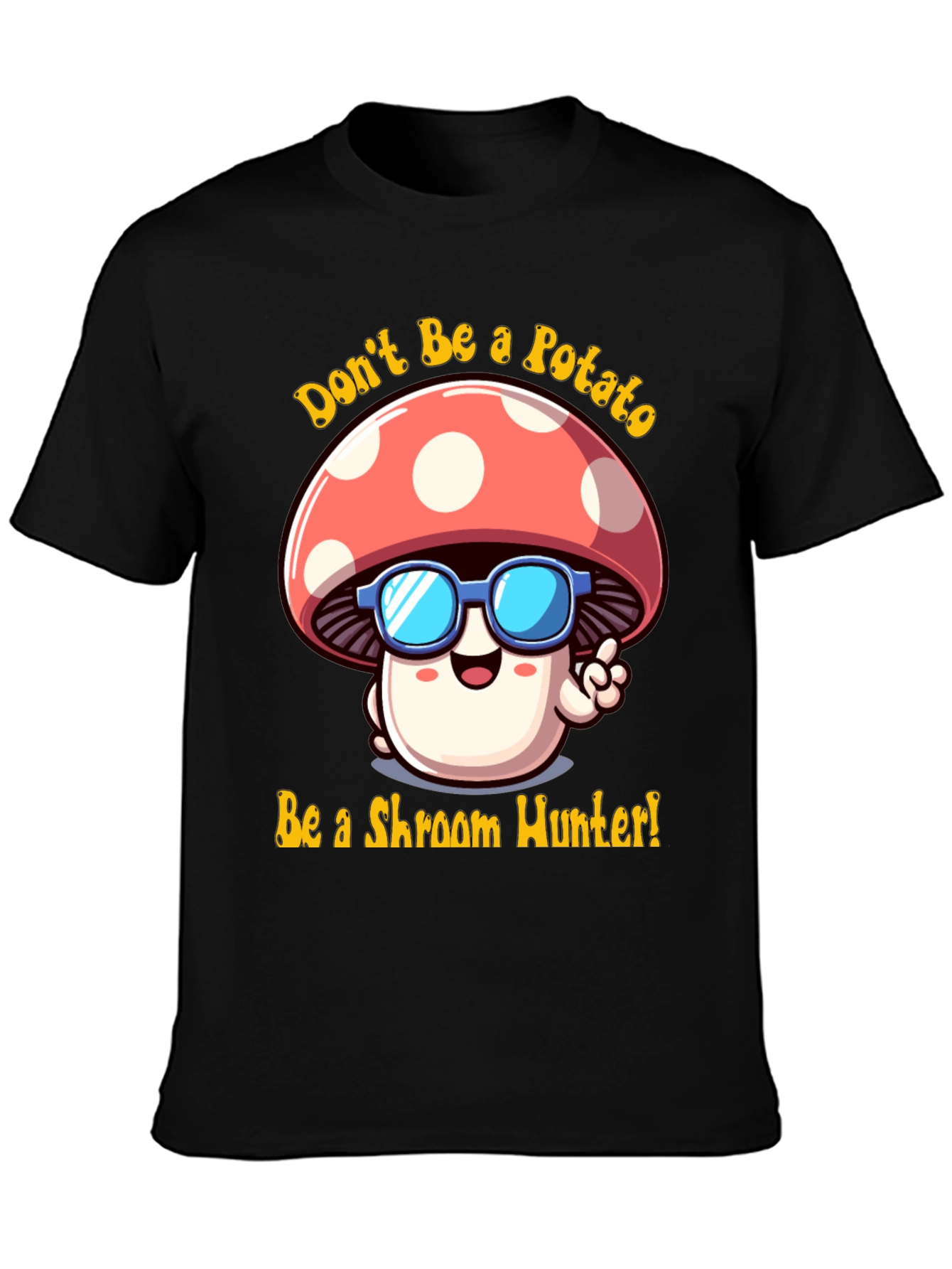 Funny Mushroom Hunter Graphic Tee