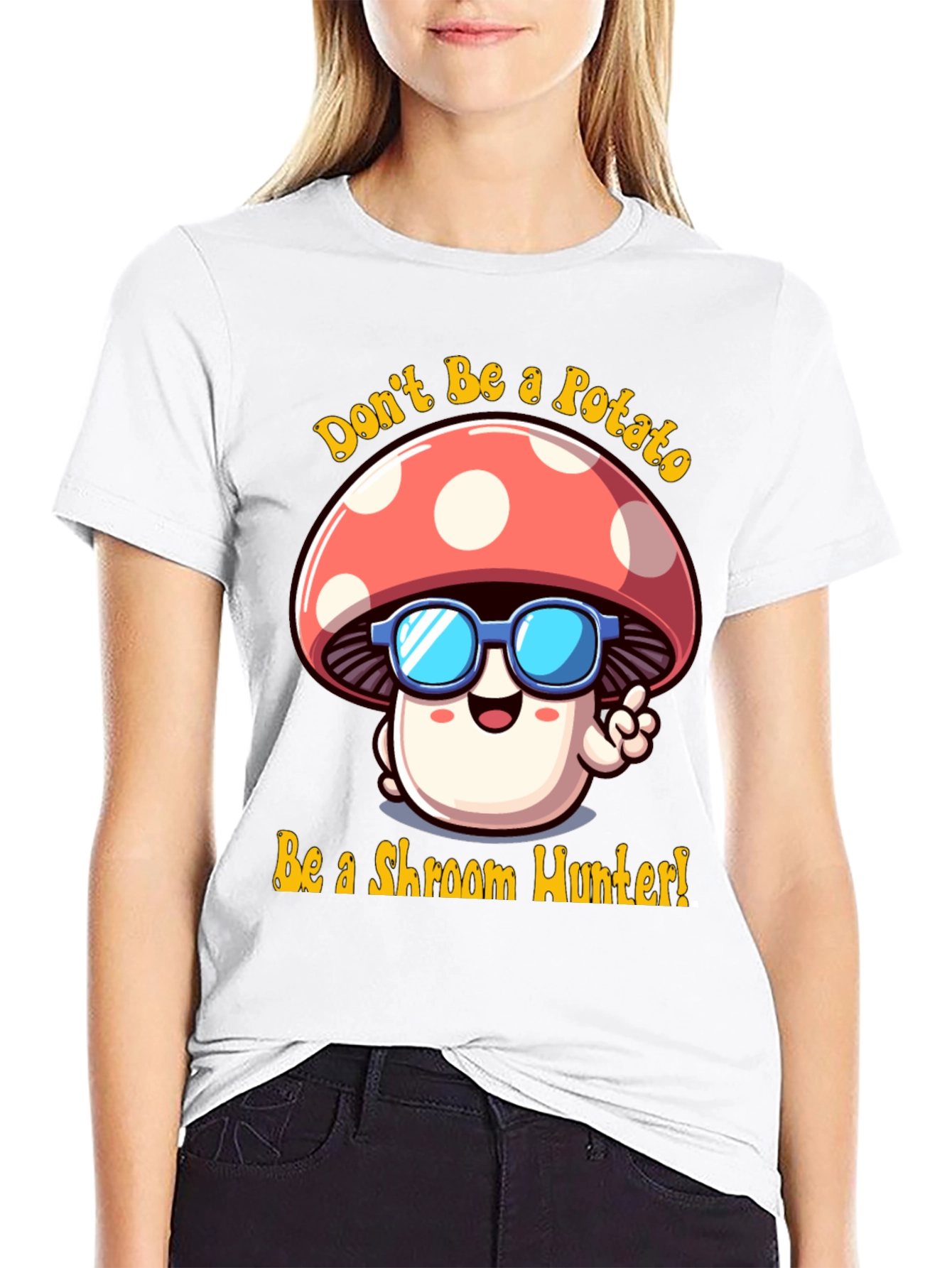 Funny Mushroom Hunter Graphic Tee