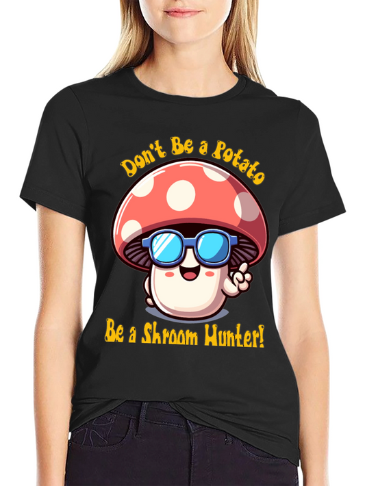 Funny Mushroom Hunter Graphic Tee