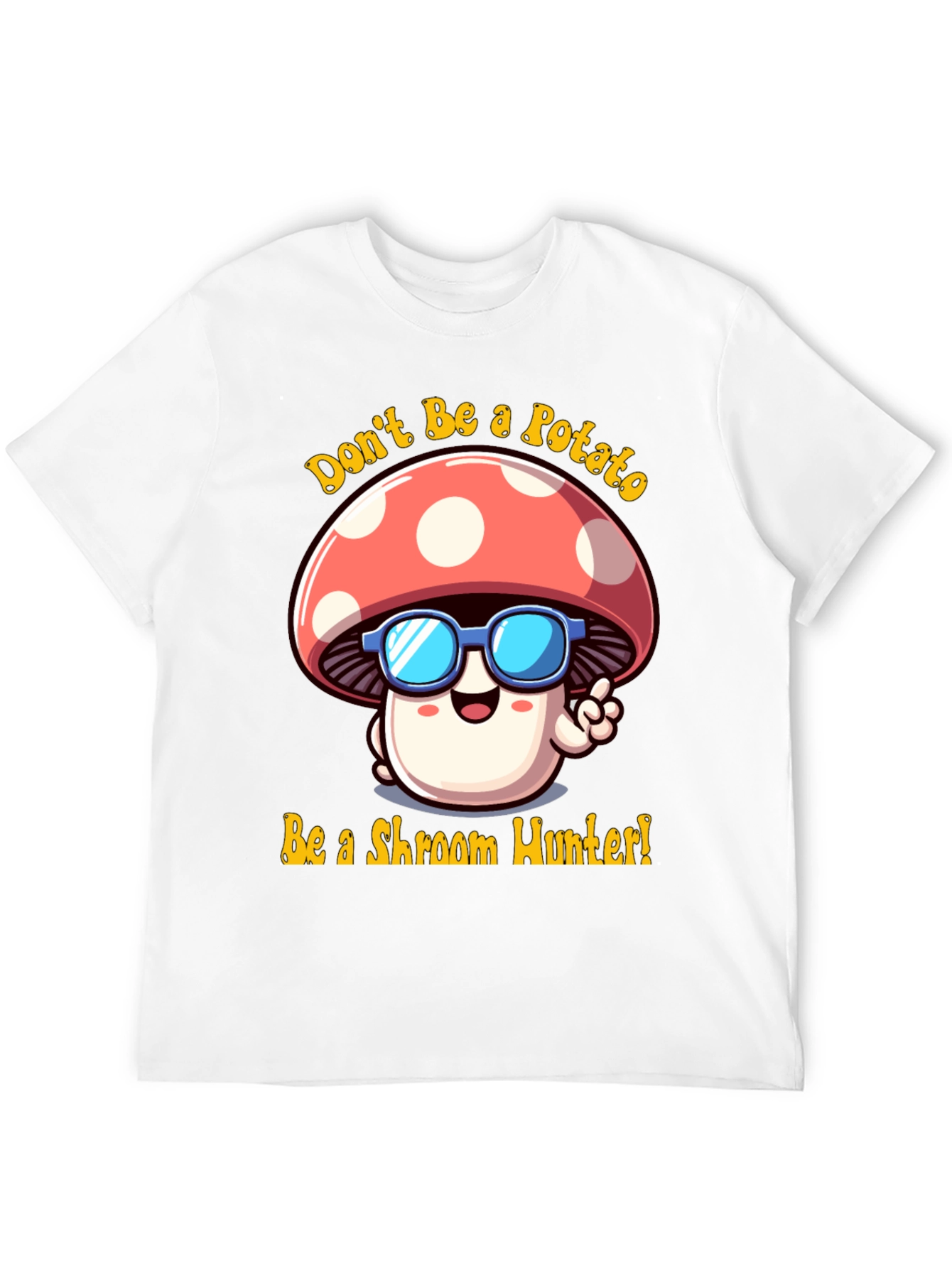 Funny Mushroom Hunter Graphic Tee