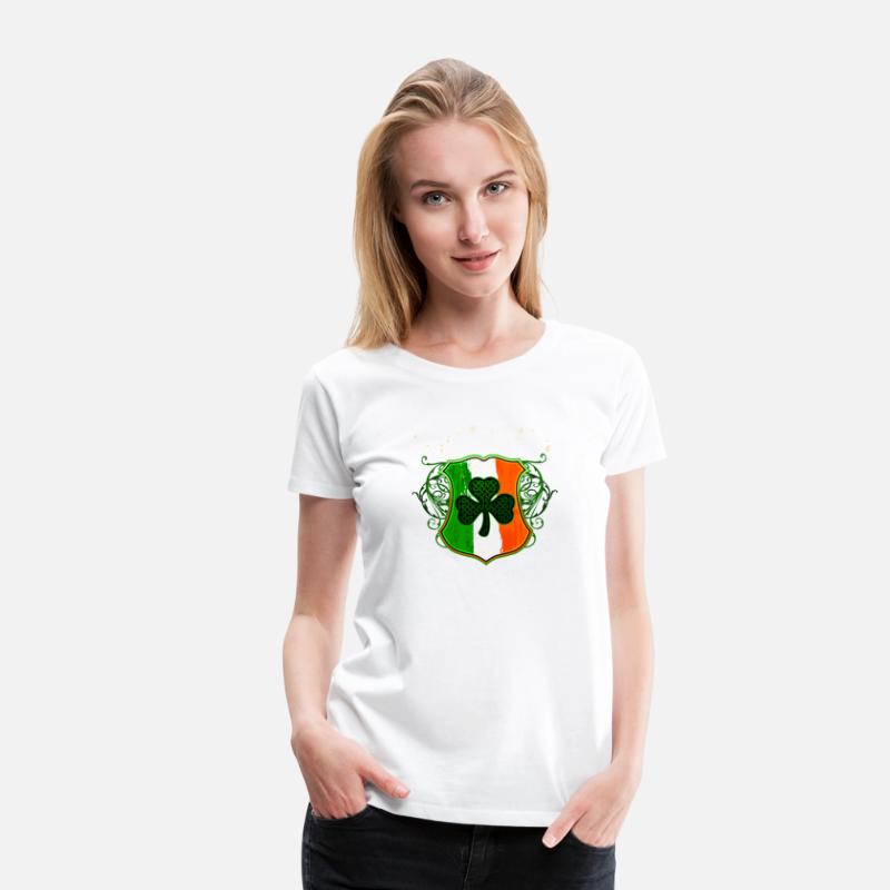 Quinn Irish Surname Ireland Flag Shield Shamrock
