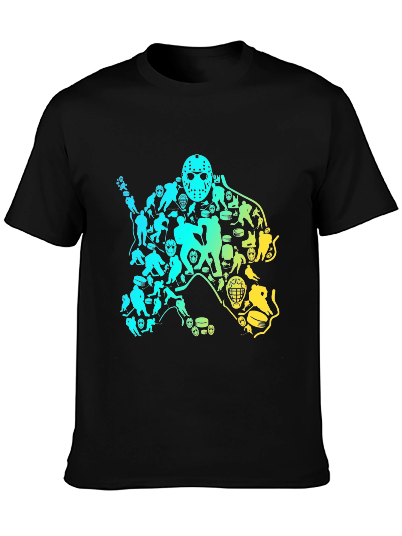 Hockey Fan Graphic Tee - Hockey Icon Print