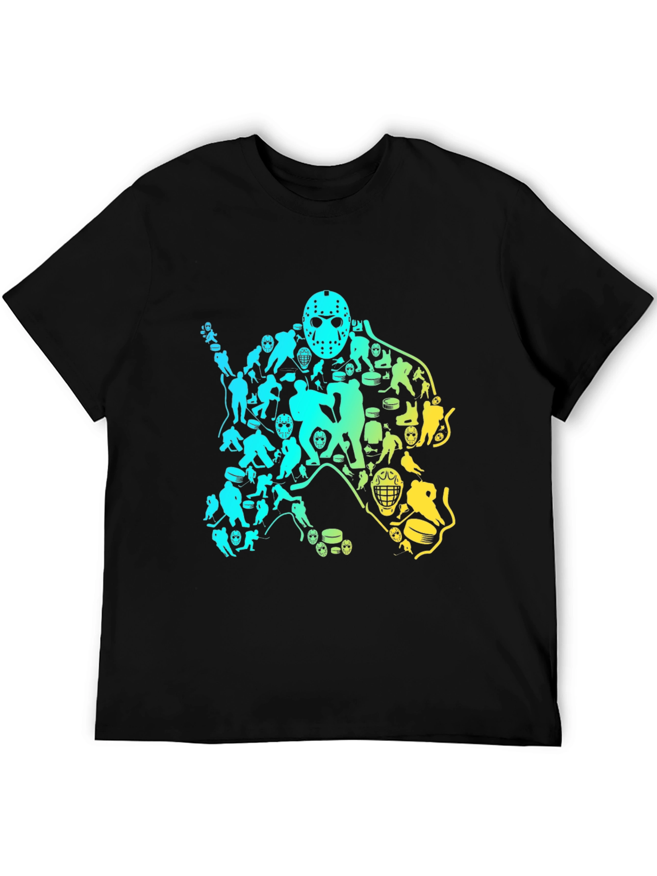 Hockey Fan Graphic Tee - Hockey Icon Print