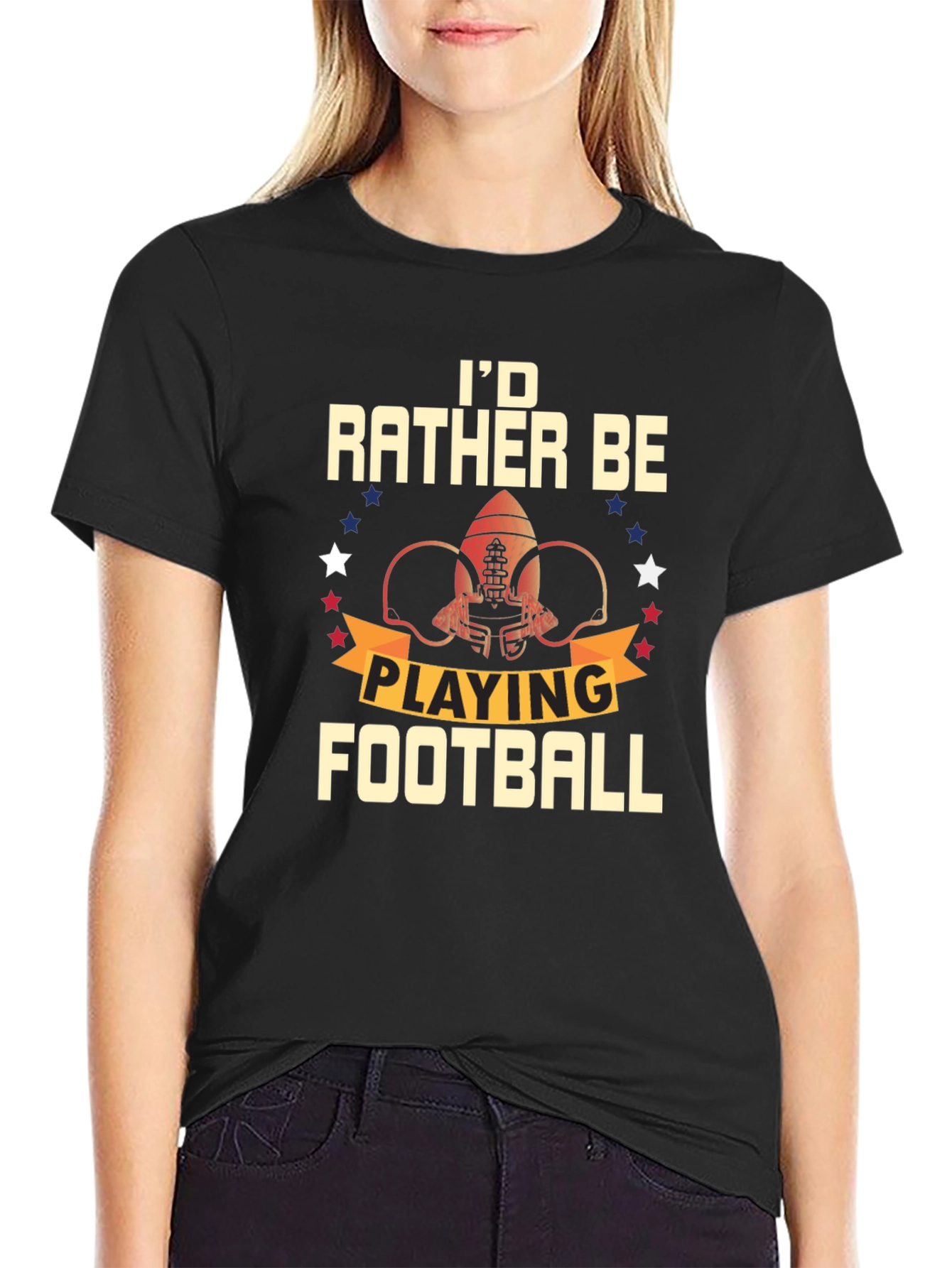 Id Rather Be Playing Football T-Shirt