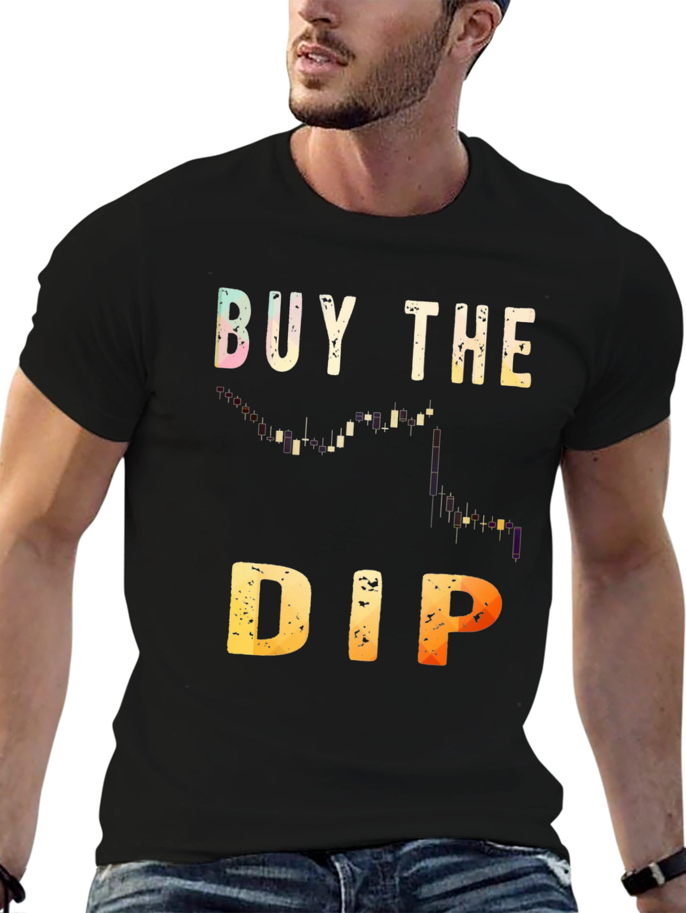 Buy the Dip Black Graphic Tee