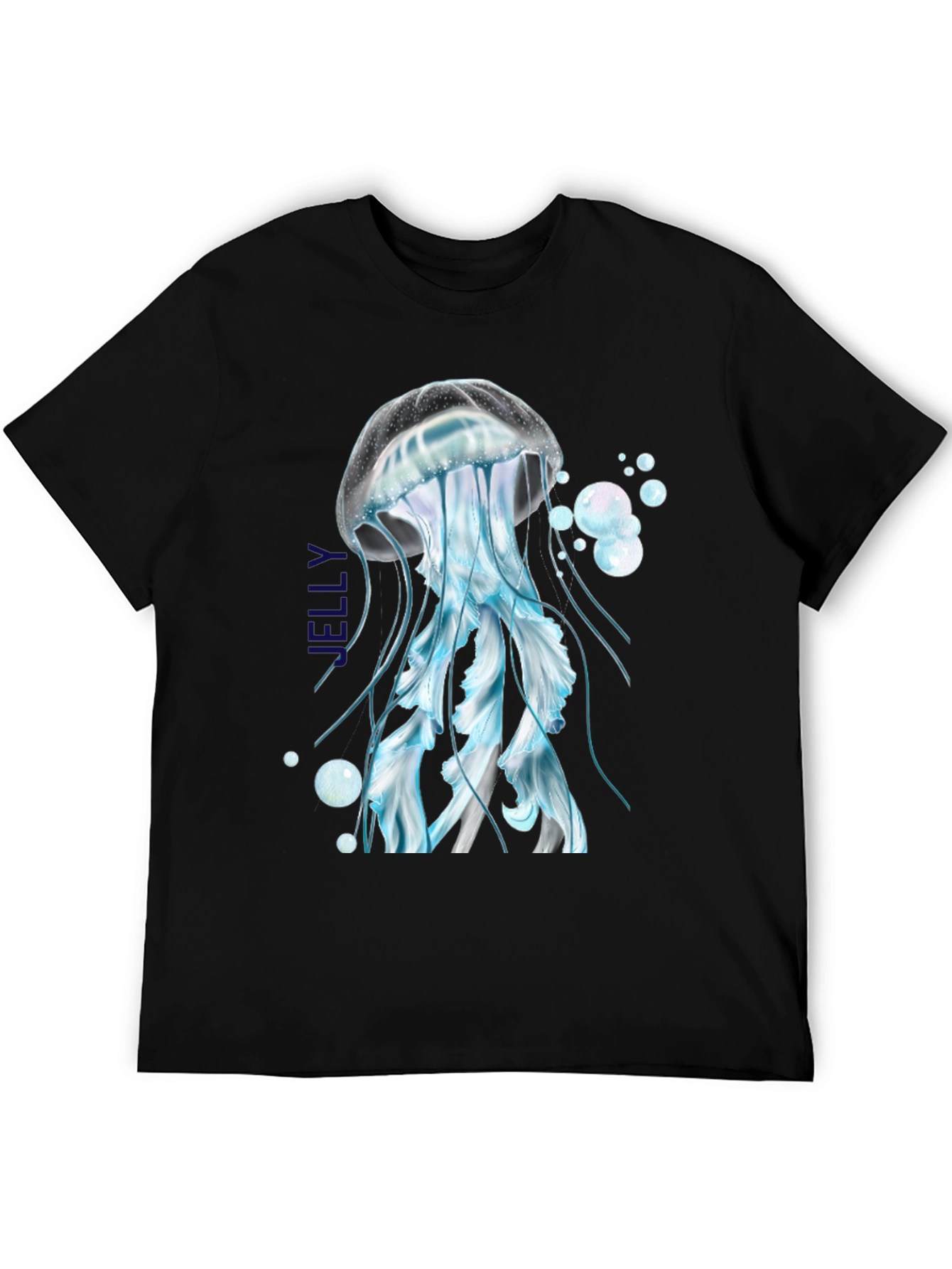 Jellyfish Graphic T-Shirt - Black Cotton Tee
