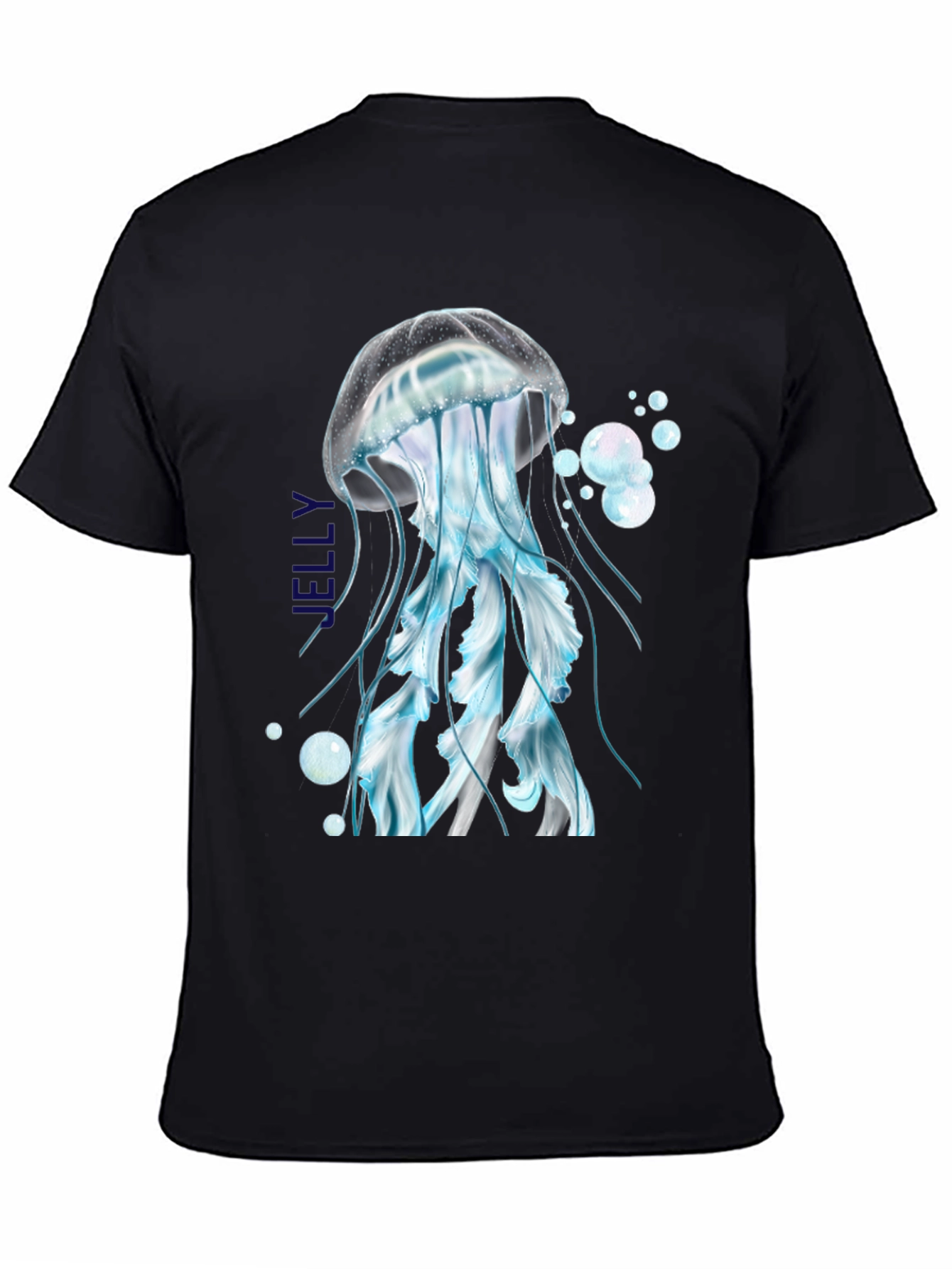 Jellyfish Graphic T-Shirt - Black Cotton Tee