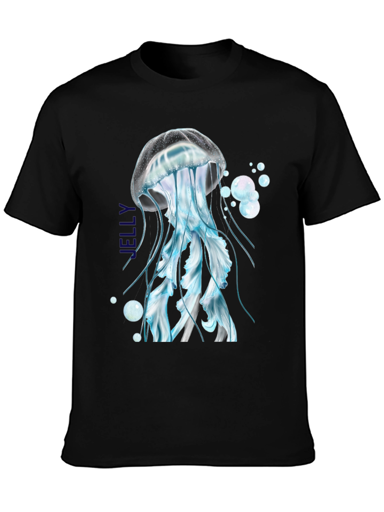 Jellyfish Graphic T-Shirt - Black Cotton Tee