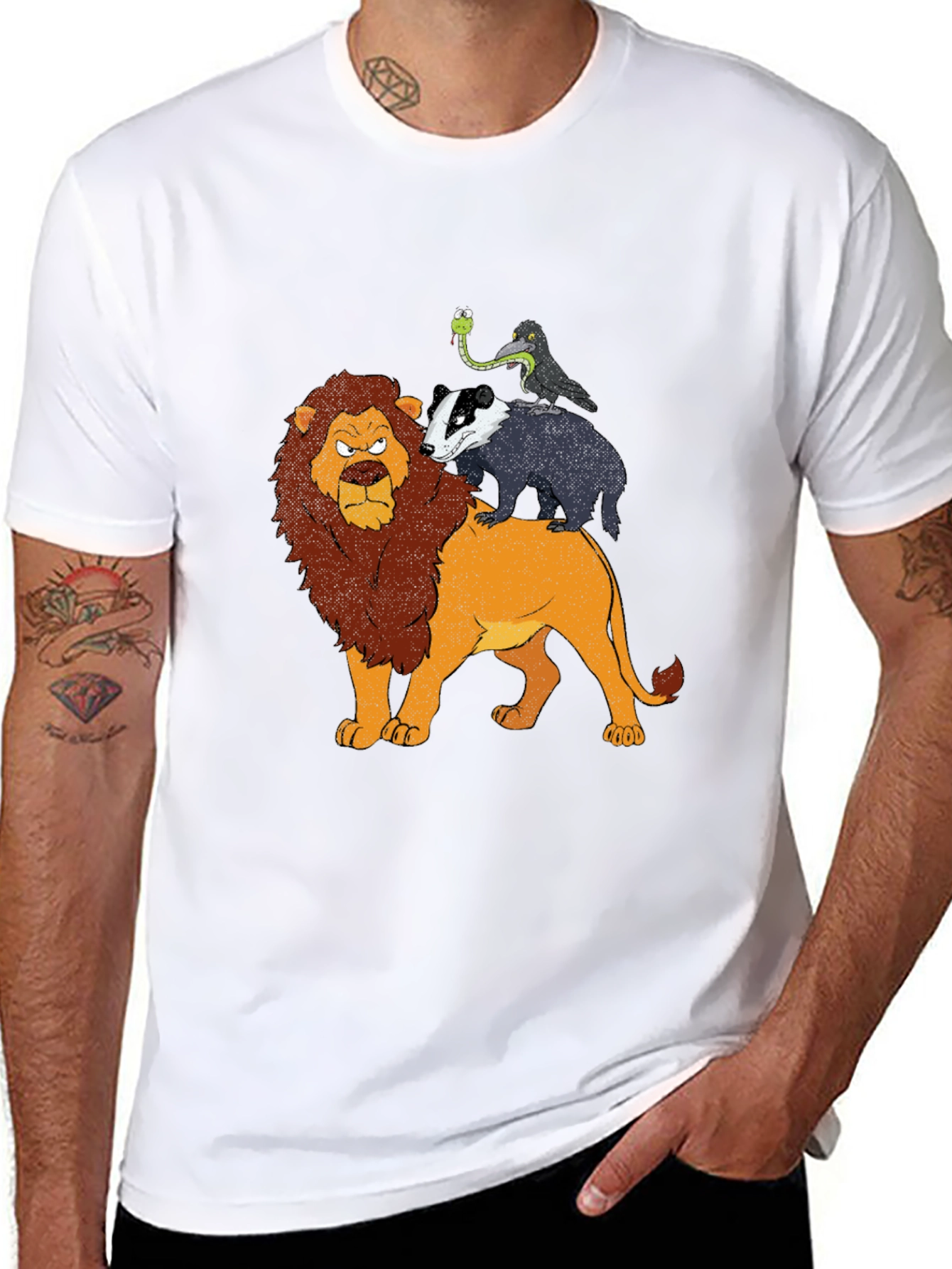 Lion Badger Raven T-Shirt