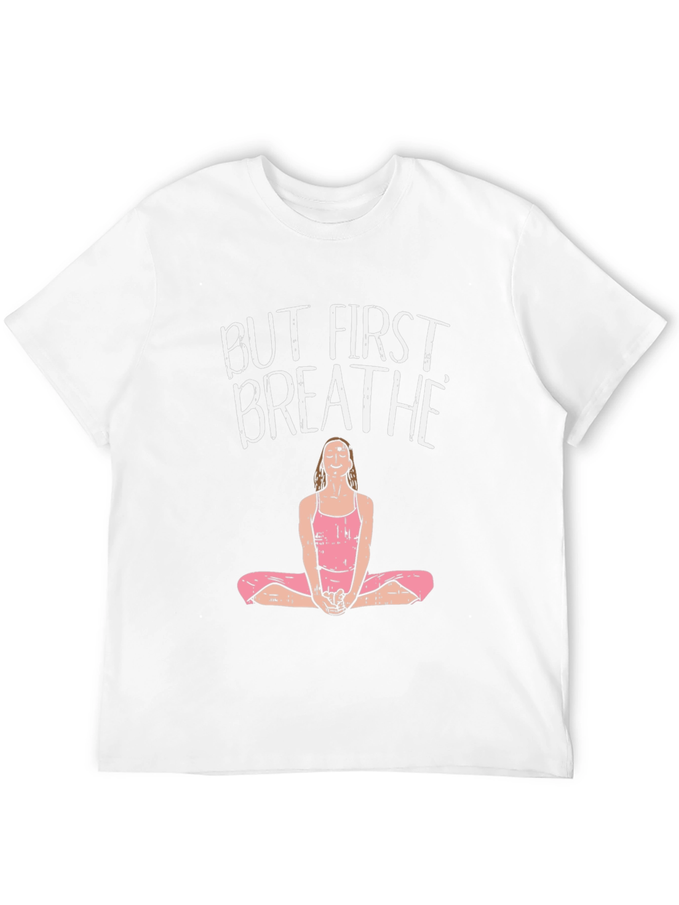 But First Breathe Graphic Tee Yoga Black