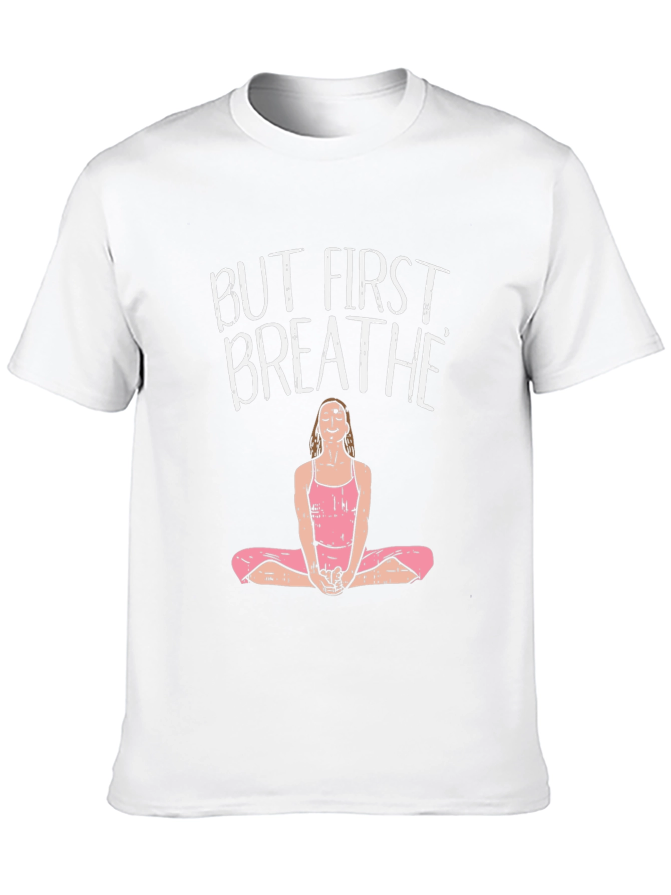 But First Breathe Graphic Tee Yoga Black