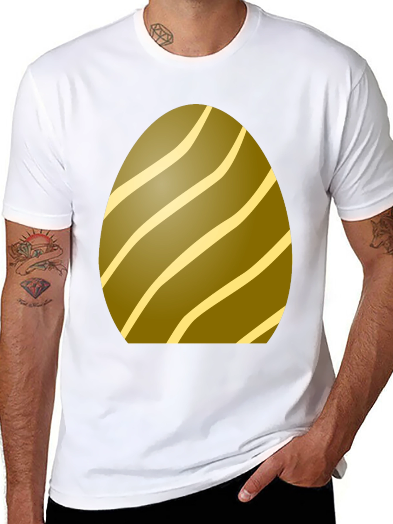 Easter Egg Tee - Striped Holiday T-Shirt