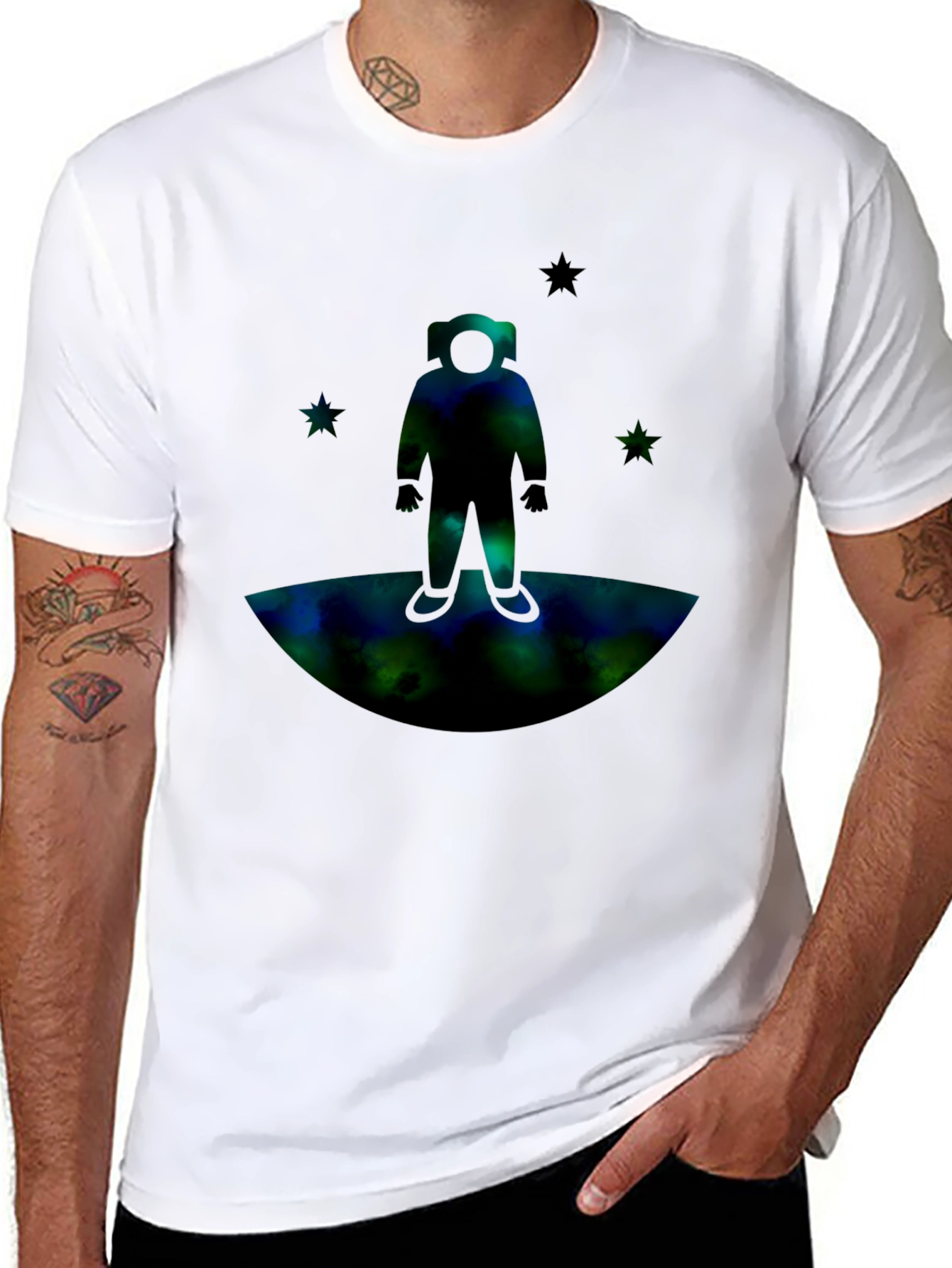 Astronaut Galaxy Graphic T-Shirt