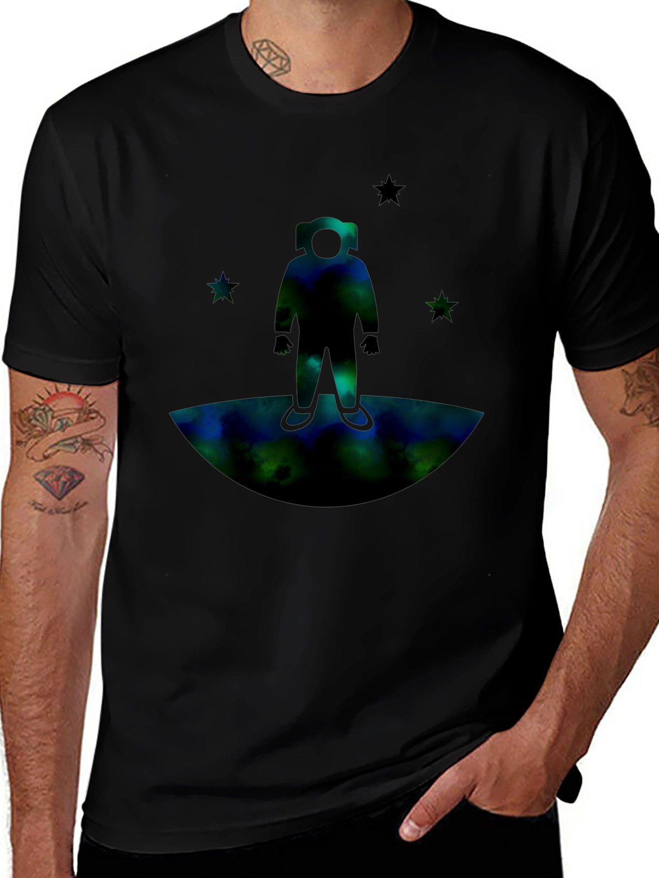 Astronaut Galaxy Graphic T-Shirt
