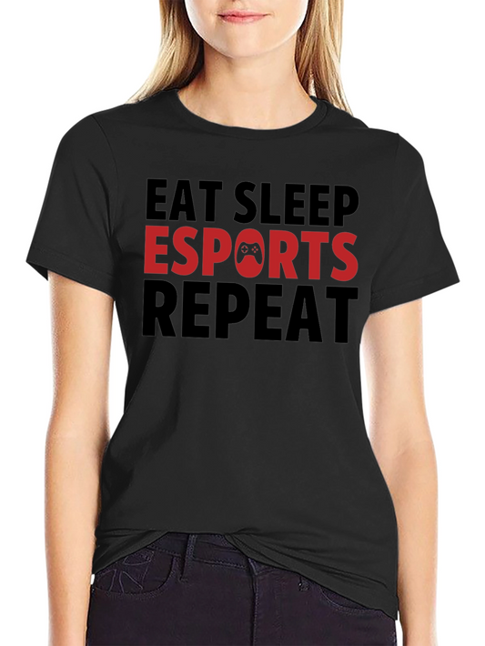 Eat Sleep Esports Repeat T-Shirt Gaming Tee