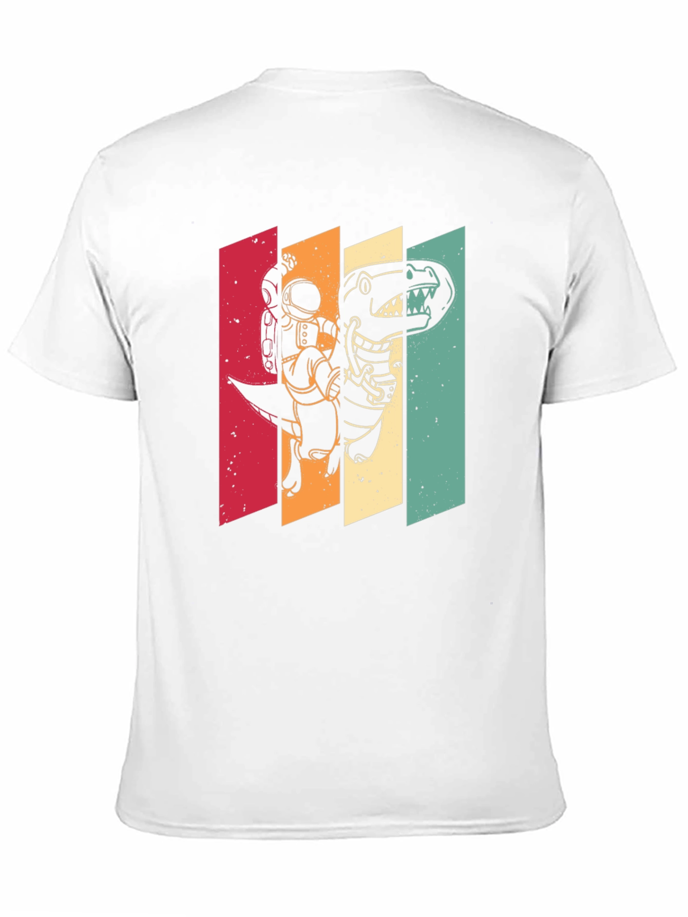 Retro Astronaut Dinosaur T-Shirt