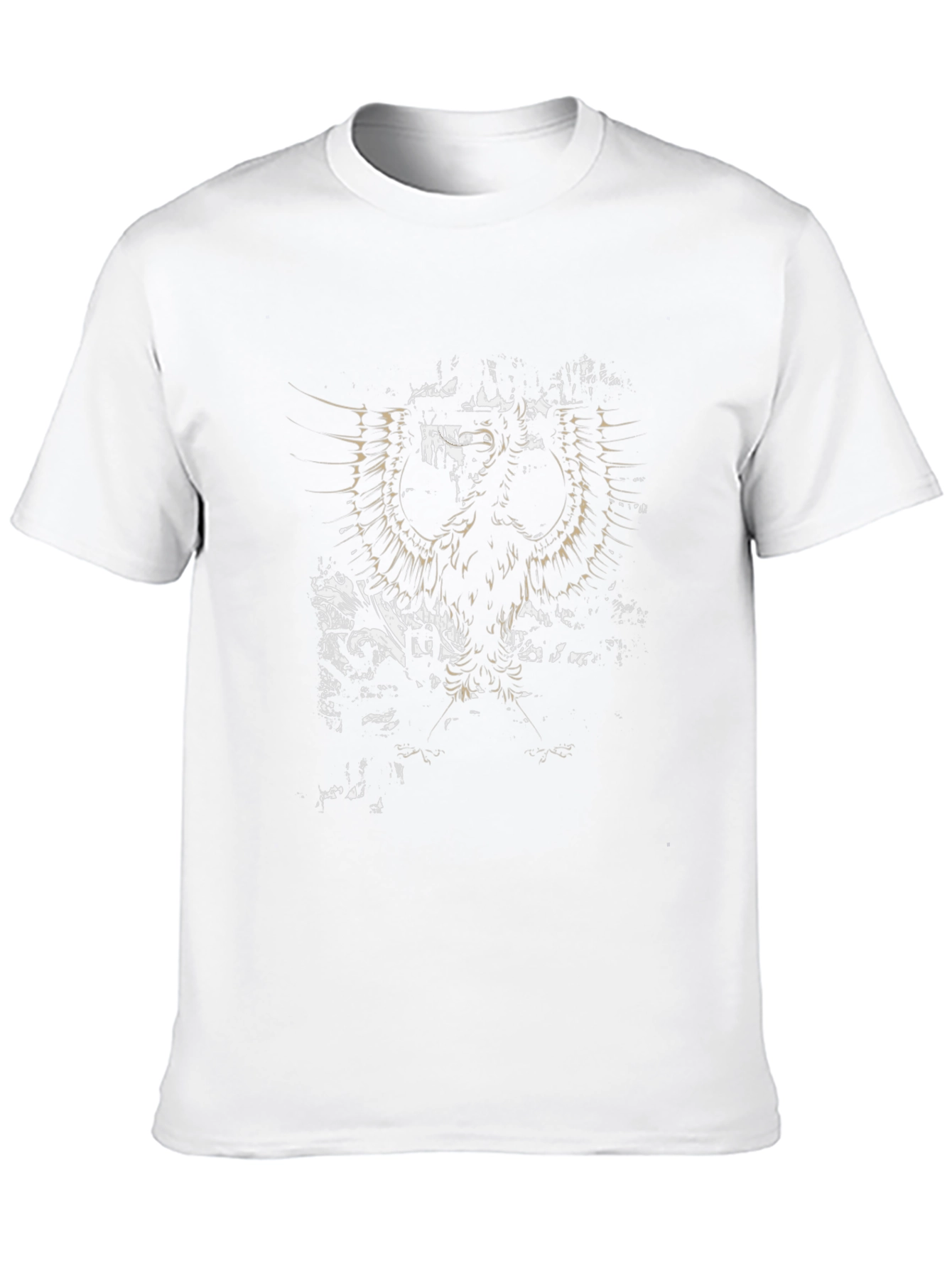 Mens Black Graphic Print Eagle T-Shirt