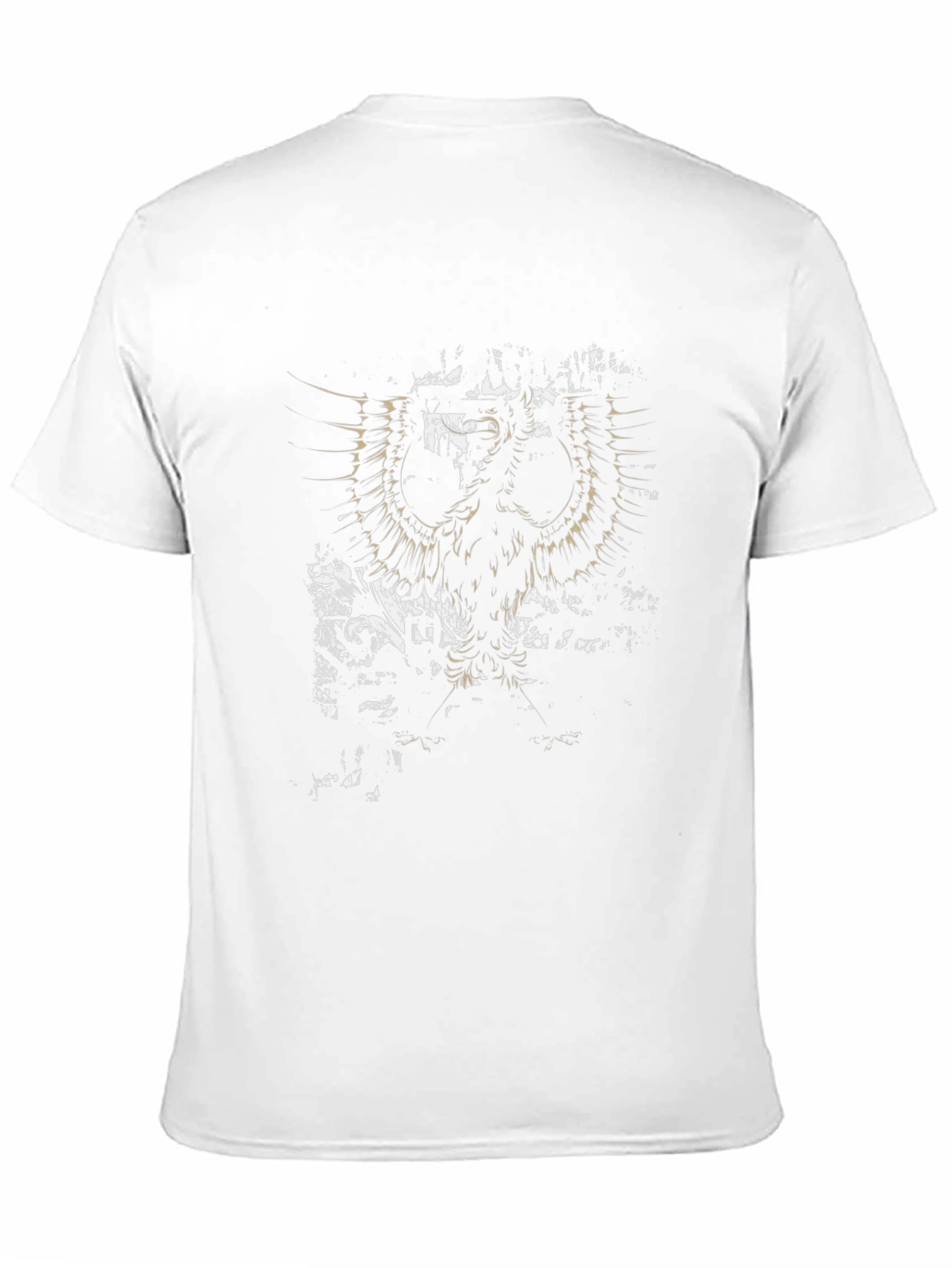 Mens Black Graphic Print Eagle T-Shirt