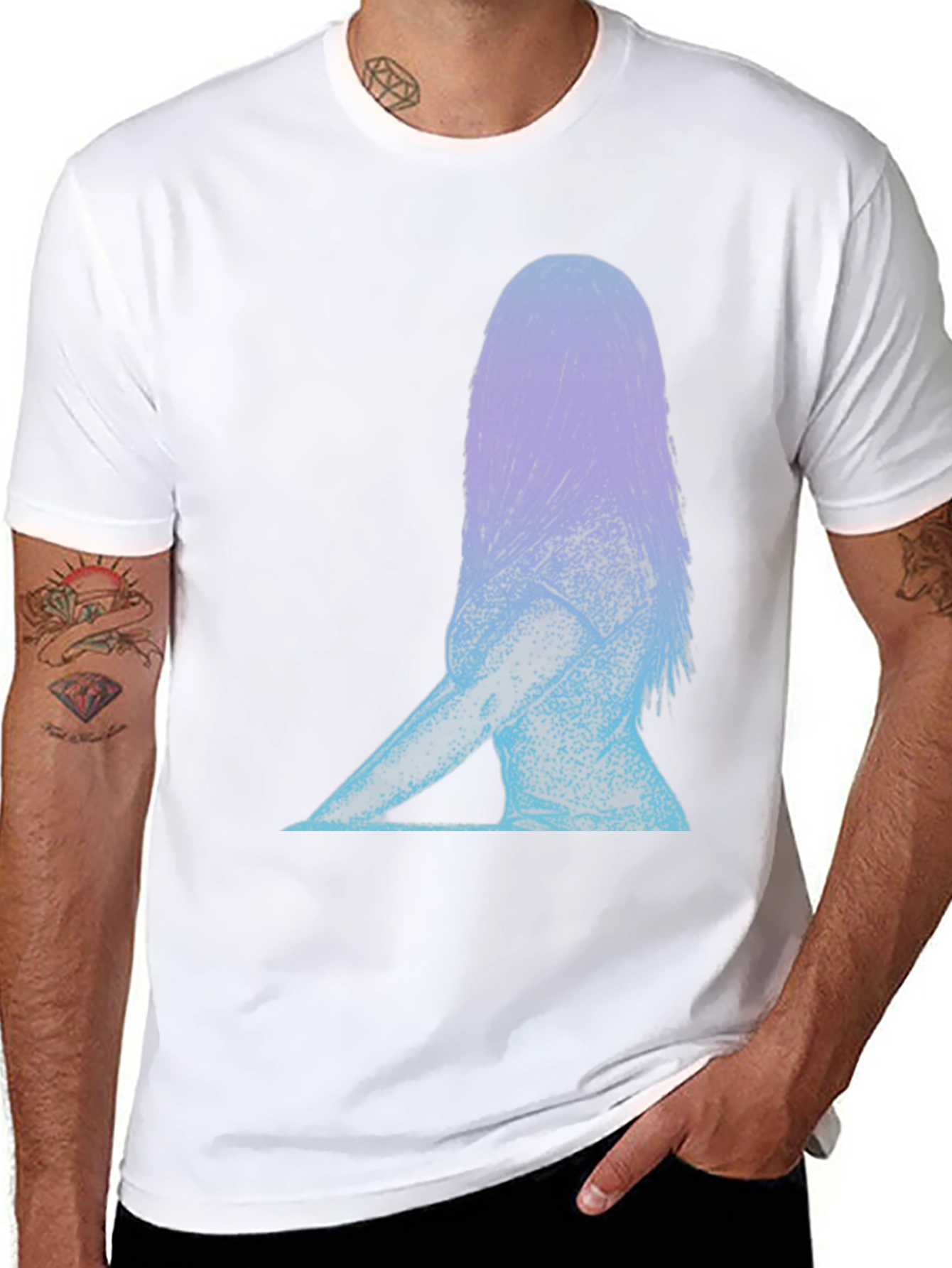 Abstract Woman Graphic Tee - Stylish Comfort