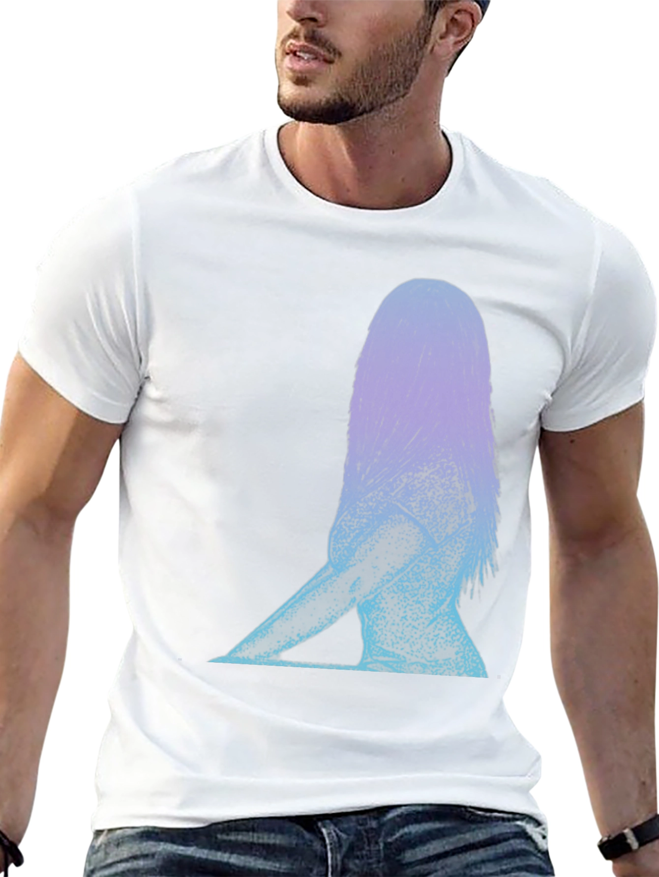Abstract Woman Graphic Tee - Stylish Comfort