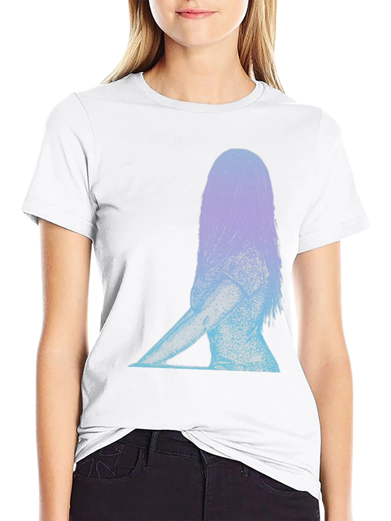 Abstract Woman Graphic Tee - Stylish Comfort