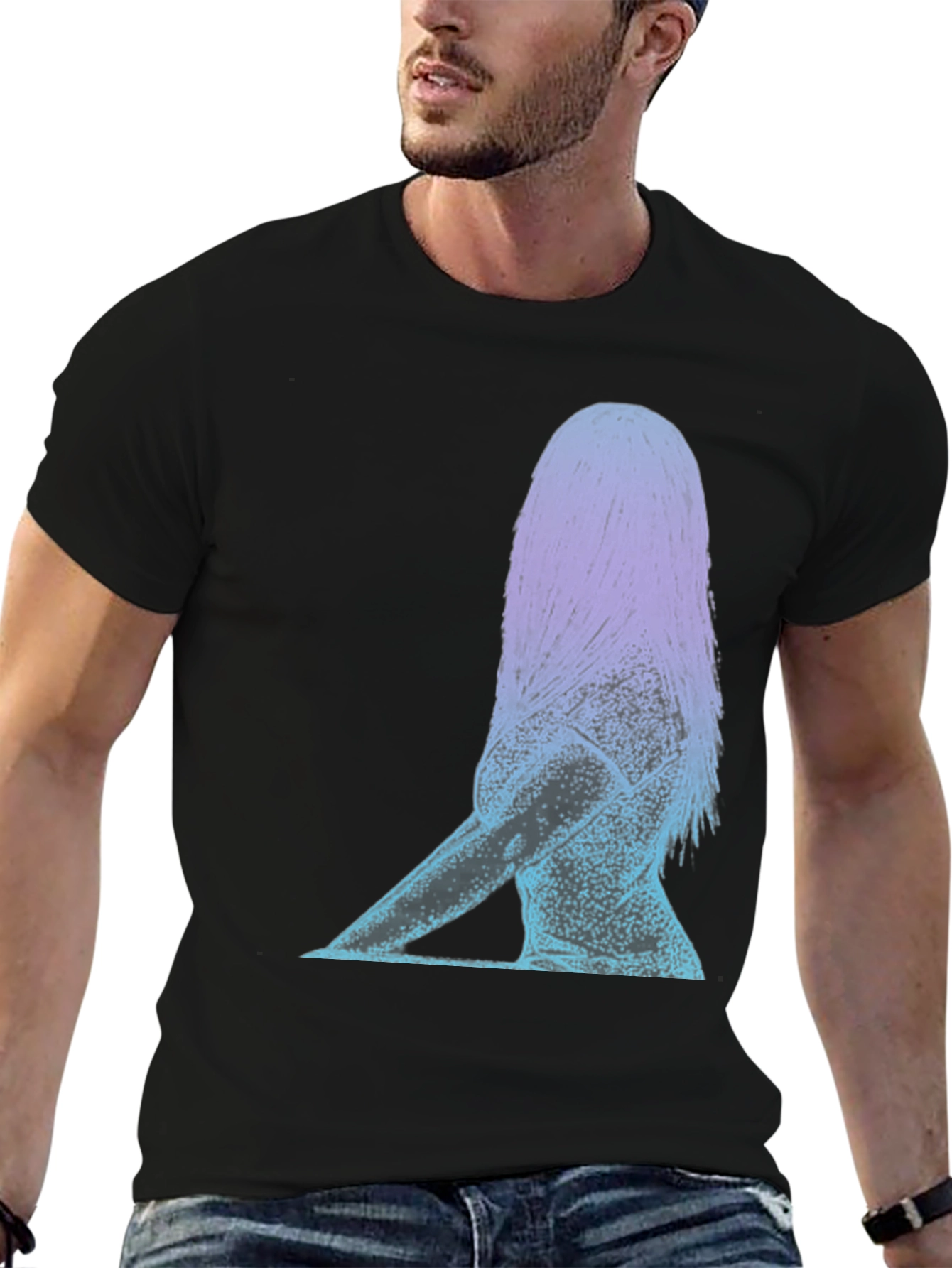 Abstract Woman Graphic Tee - Stylish Comfort