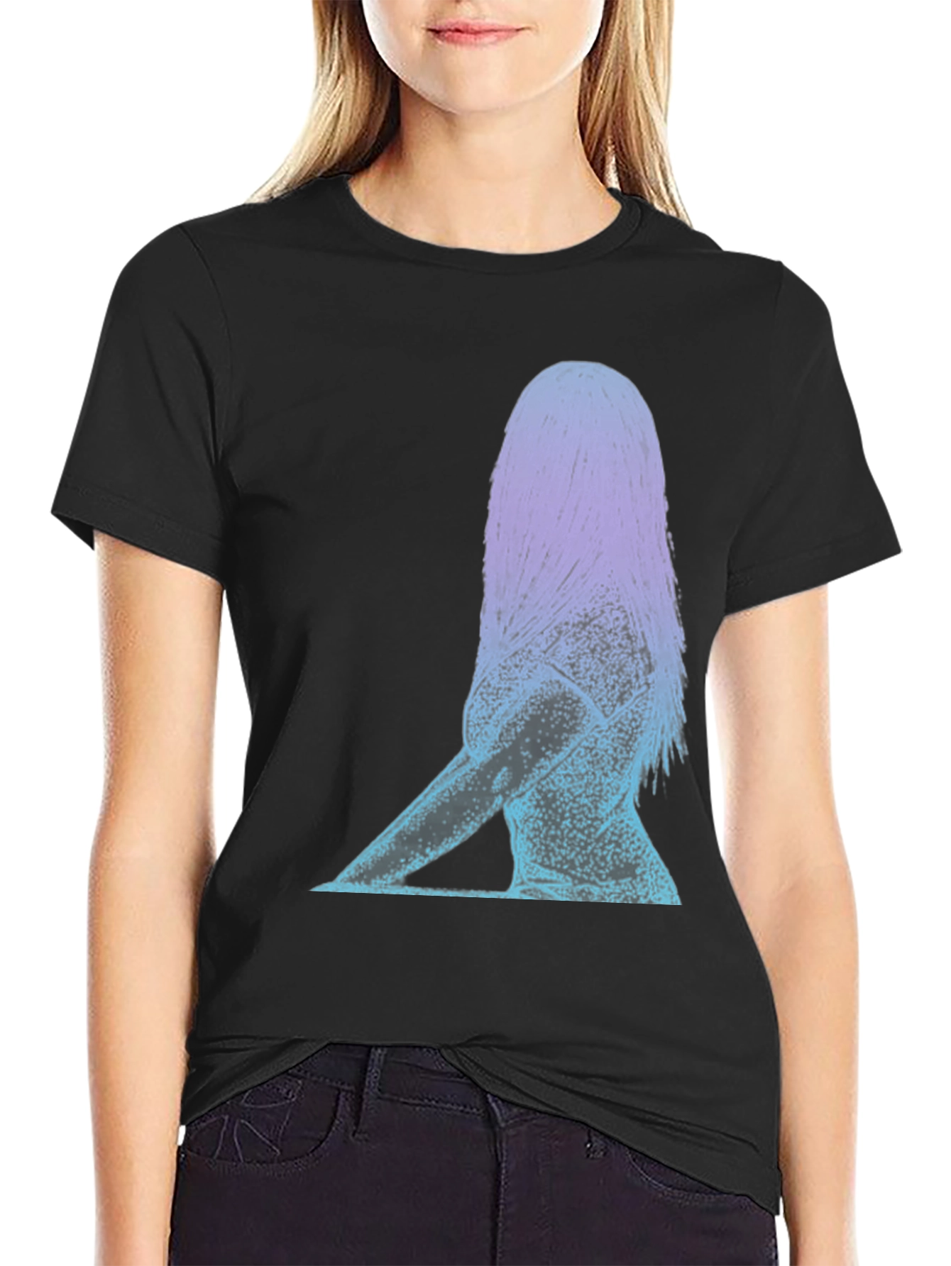 Abstract Woman Graphic Tee - Stylish Comfort