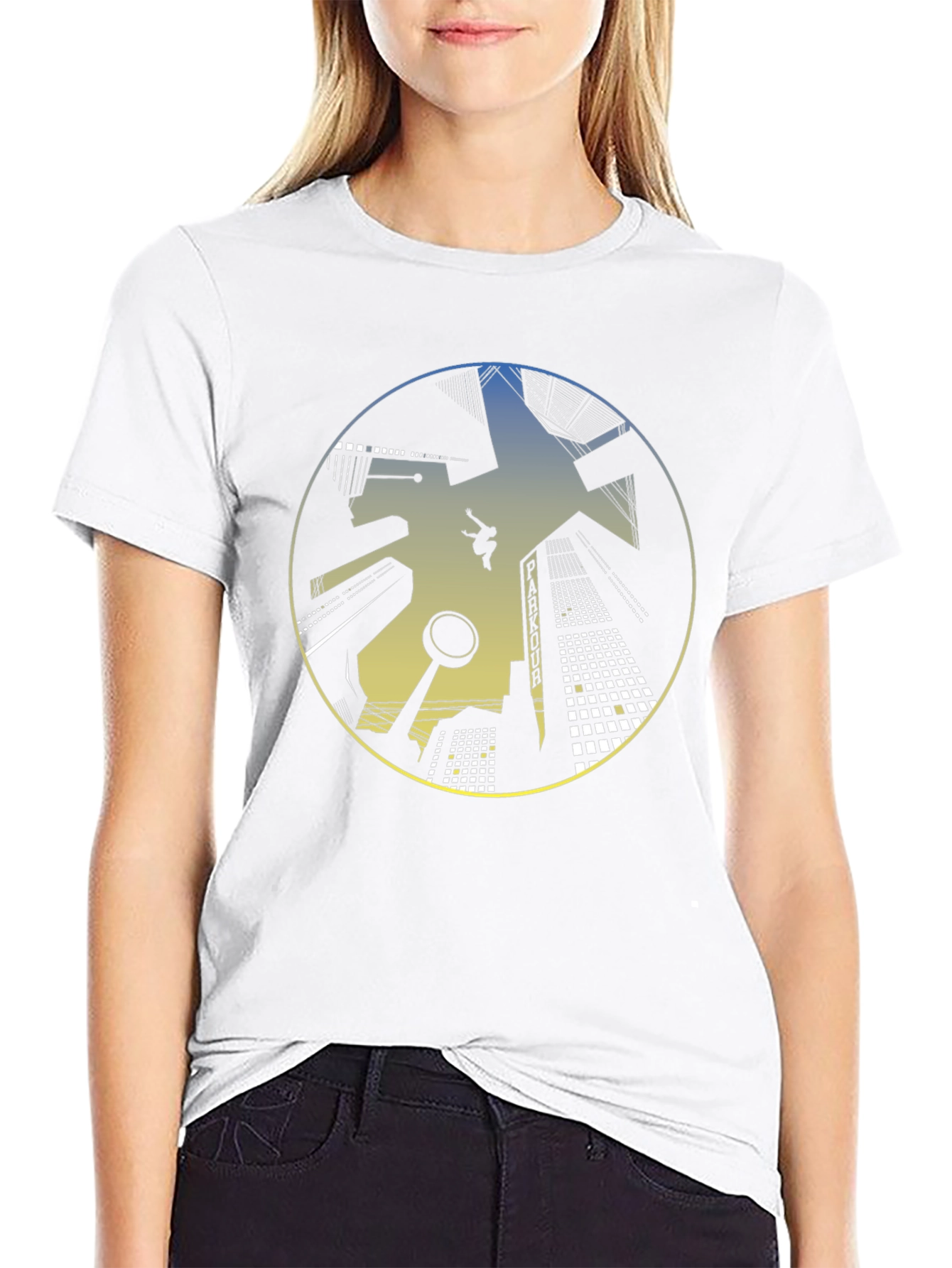 Parkour Cityscape Graphic T-Shirt