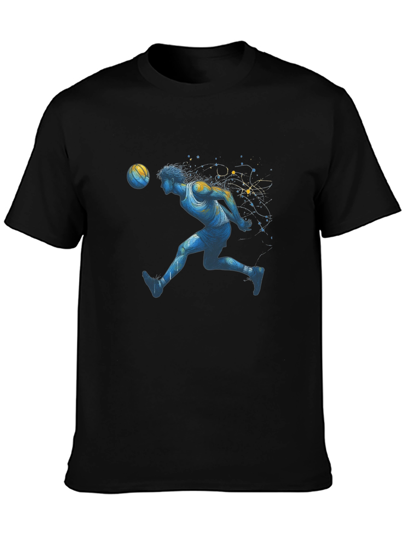 Basketball Player Graphic Tee - Stylish Black T-Shirt