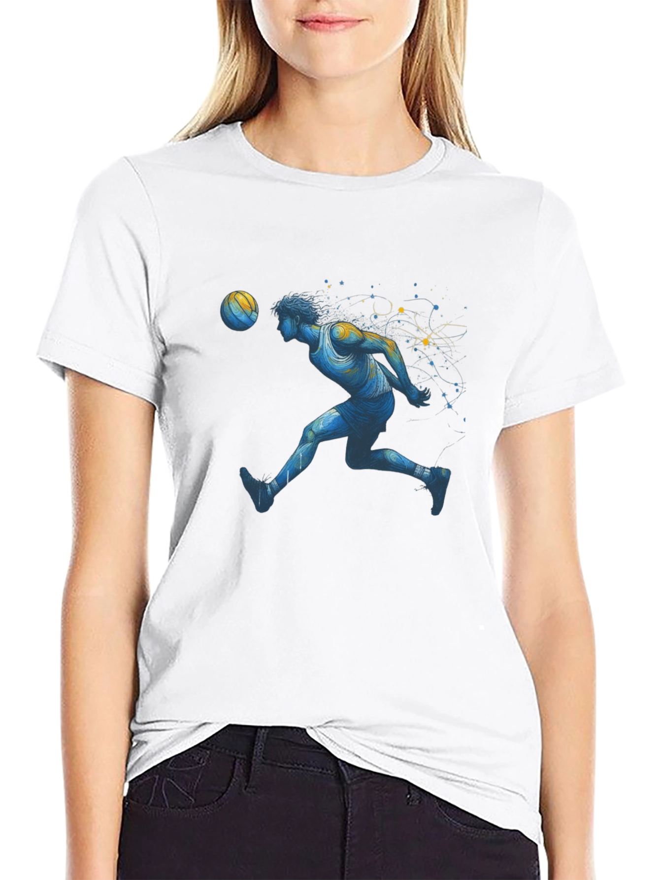 Basketball Player Graphic Tee - Stylish Black T-Shirt