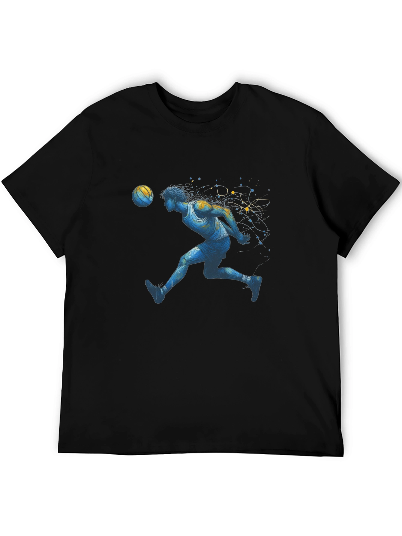 Basketball Player Graphic Tee - Stylish Black T-Shirt