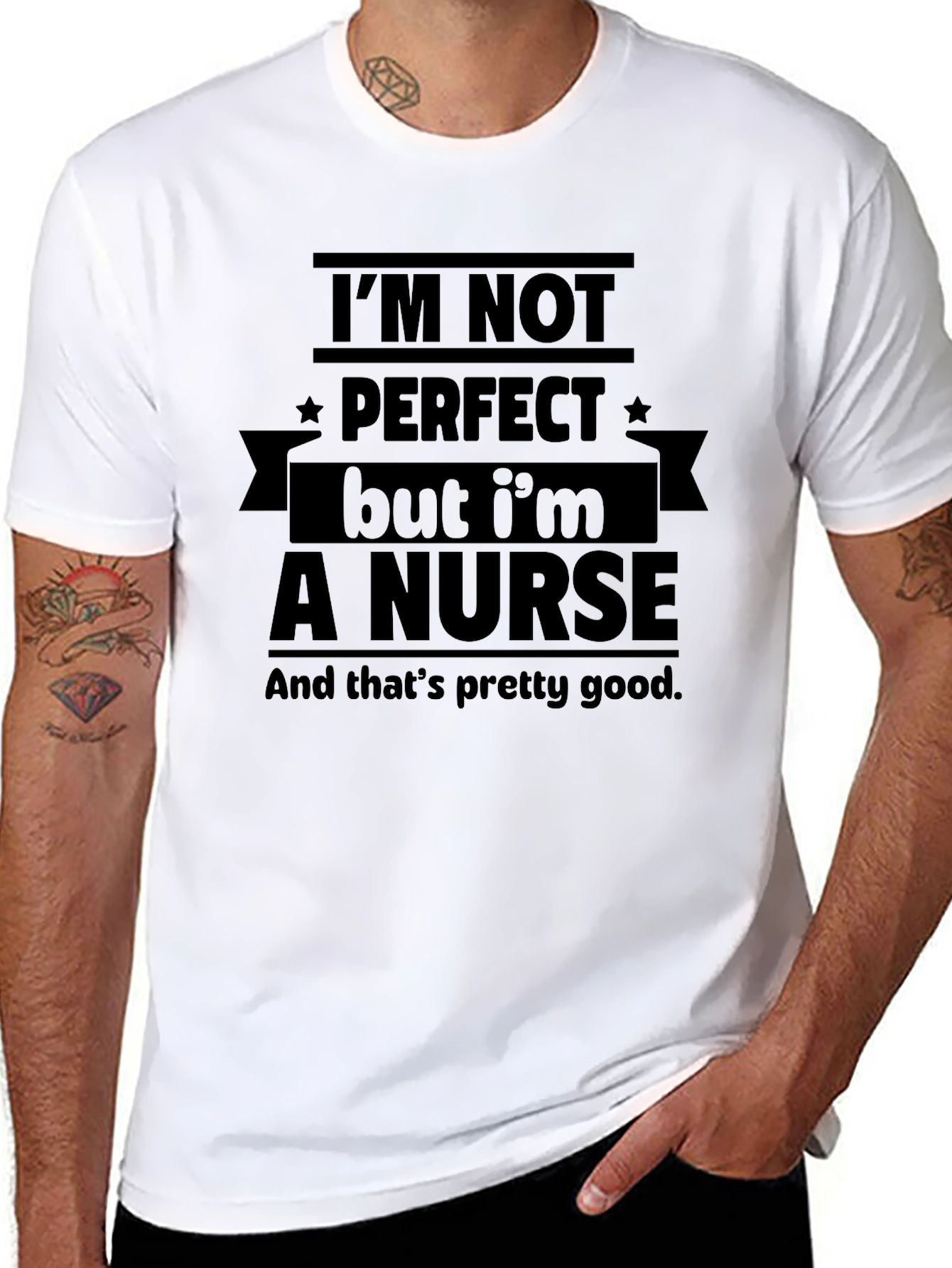 Nurse T-Shirt: Im Not Perfect But Im a Nurse