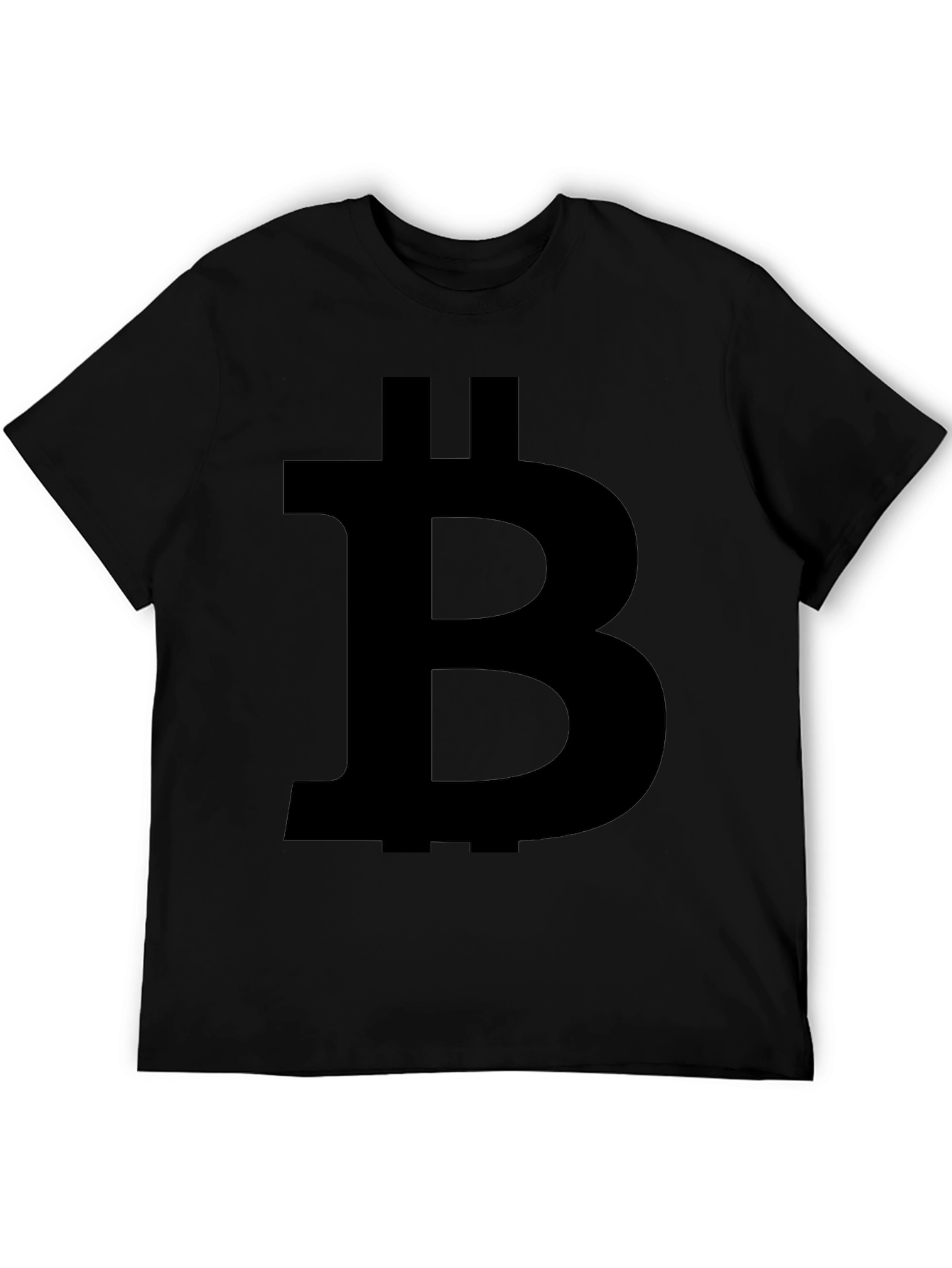 Bitcoin Symbol Black T-Shirt Crypto Currency Tee