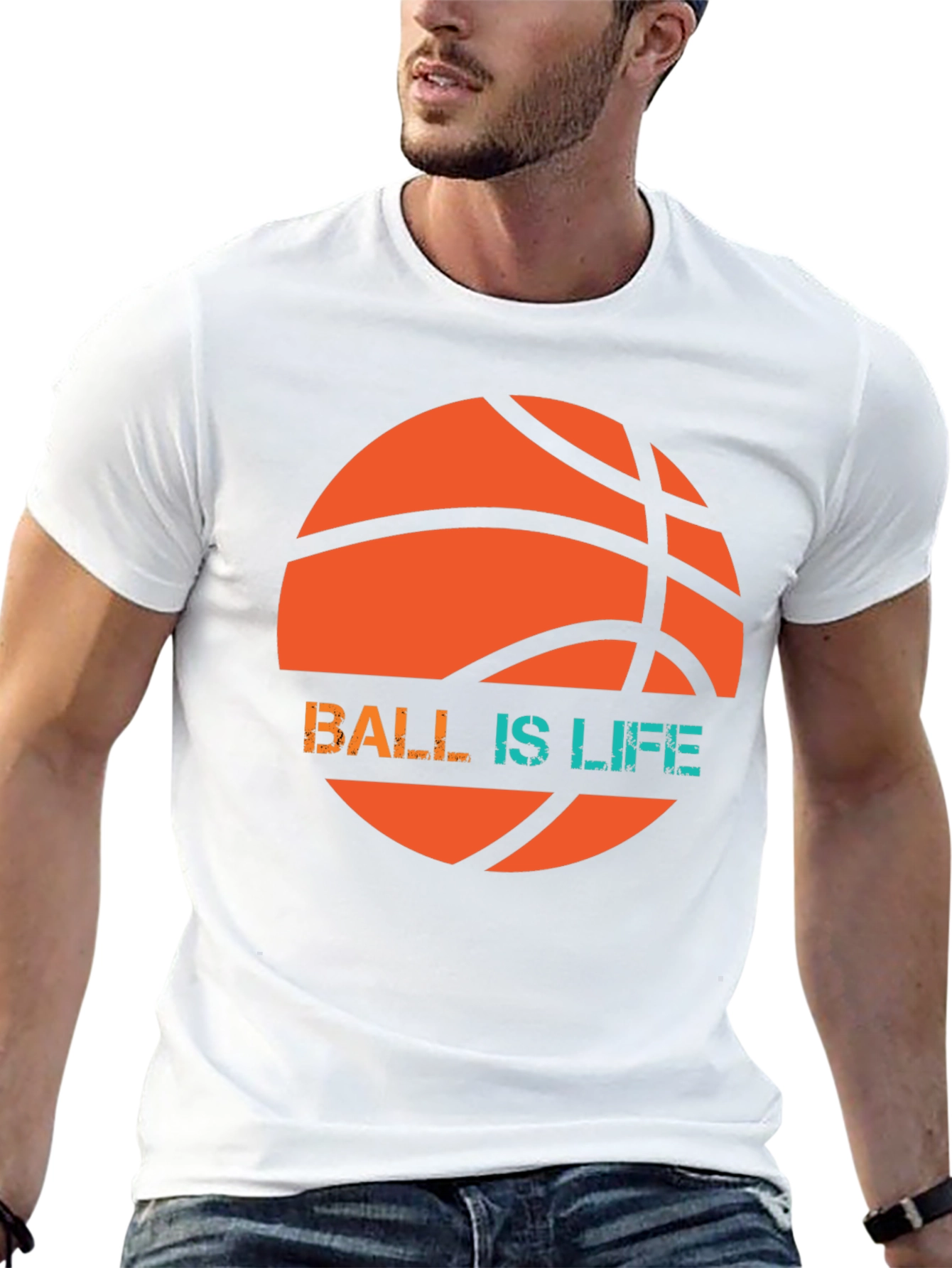 Ball is Life Graphic Tee - Basketball T-Shirt