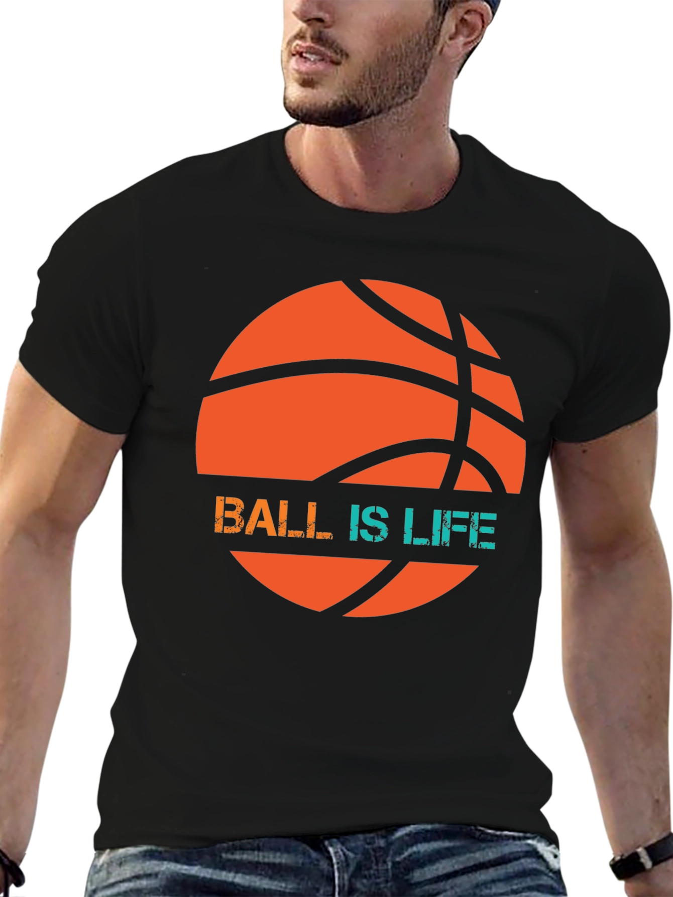 Ball is Life Graphic Tee - Basketball T-Shirt