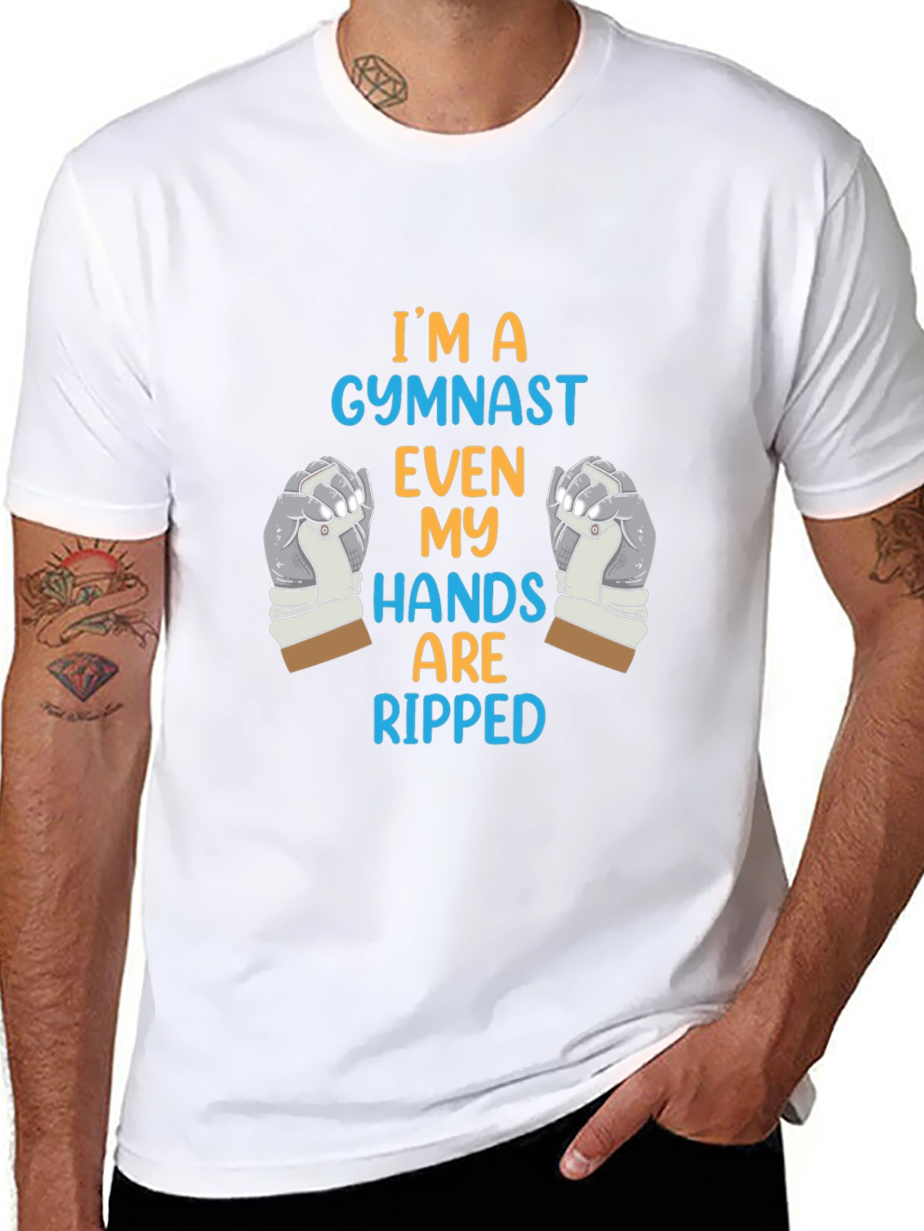 Gymnast Ripped Hands Graphic Tee
