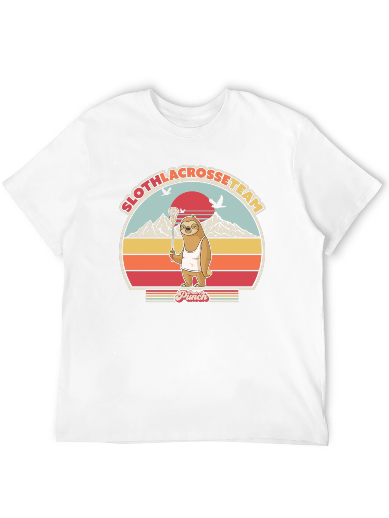 Sloth Lacrosse Team Graphic Tee