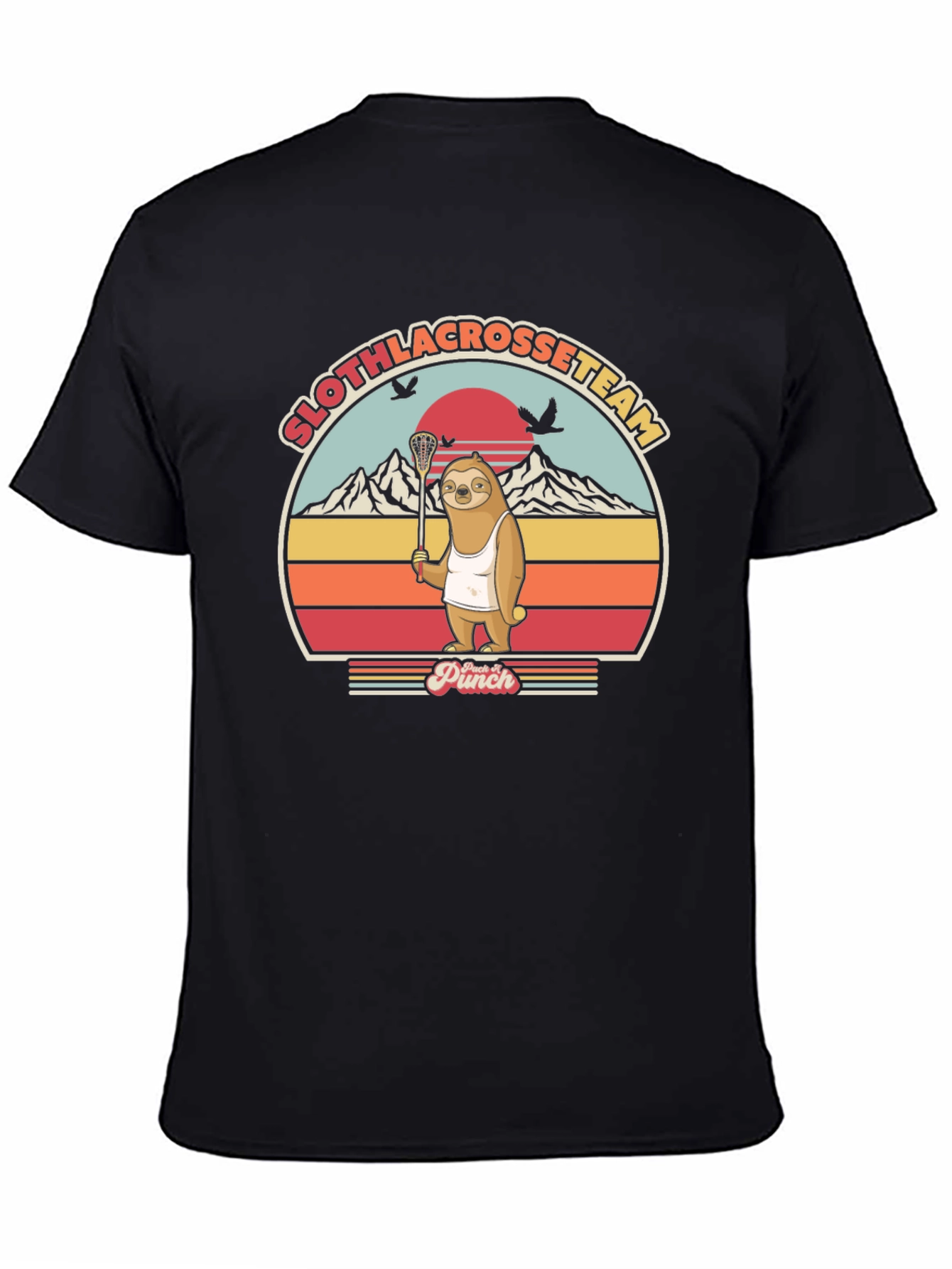 Sloth Lacrosse Team Graphic Tee