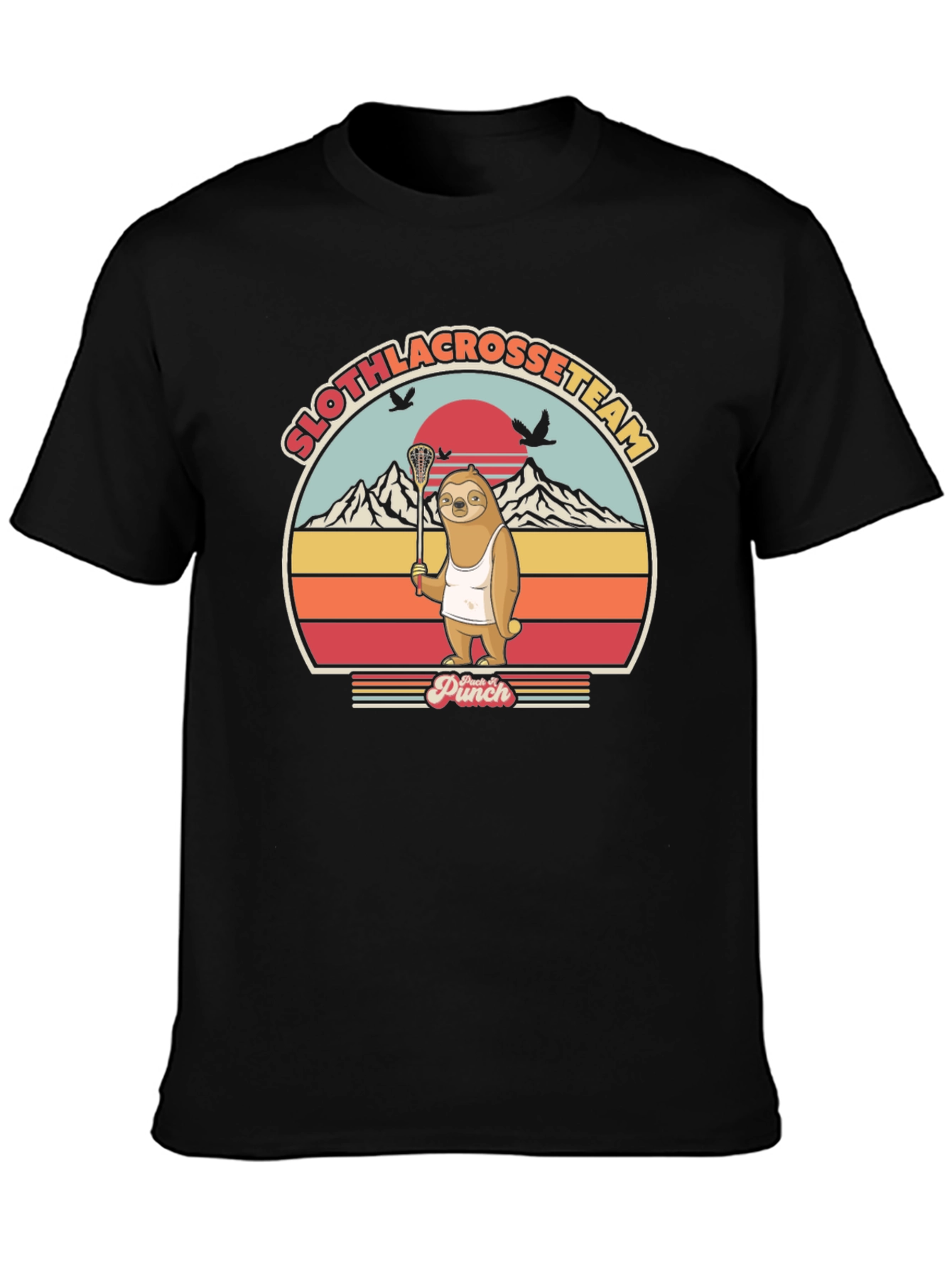 Sloth Lacrosse Team Graphic Tee